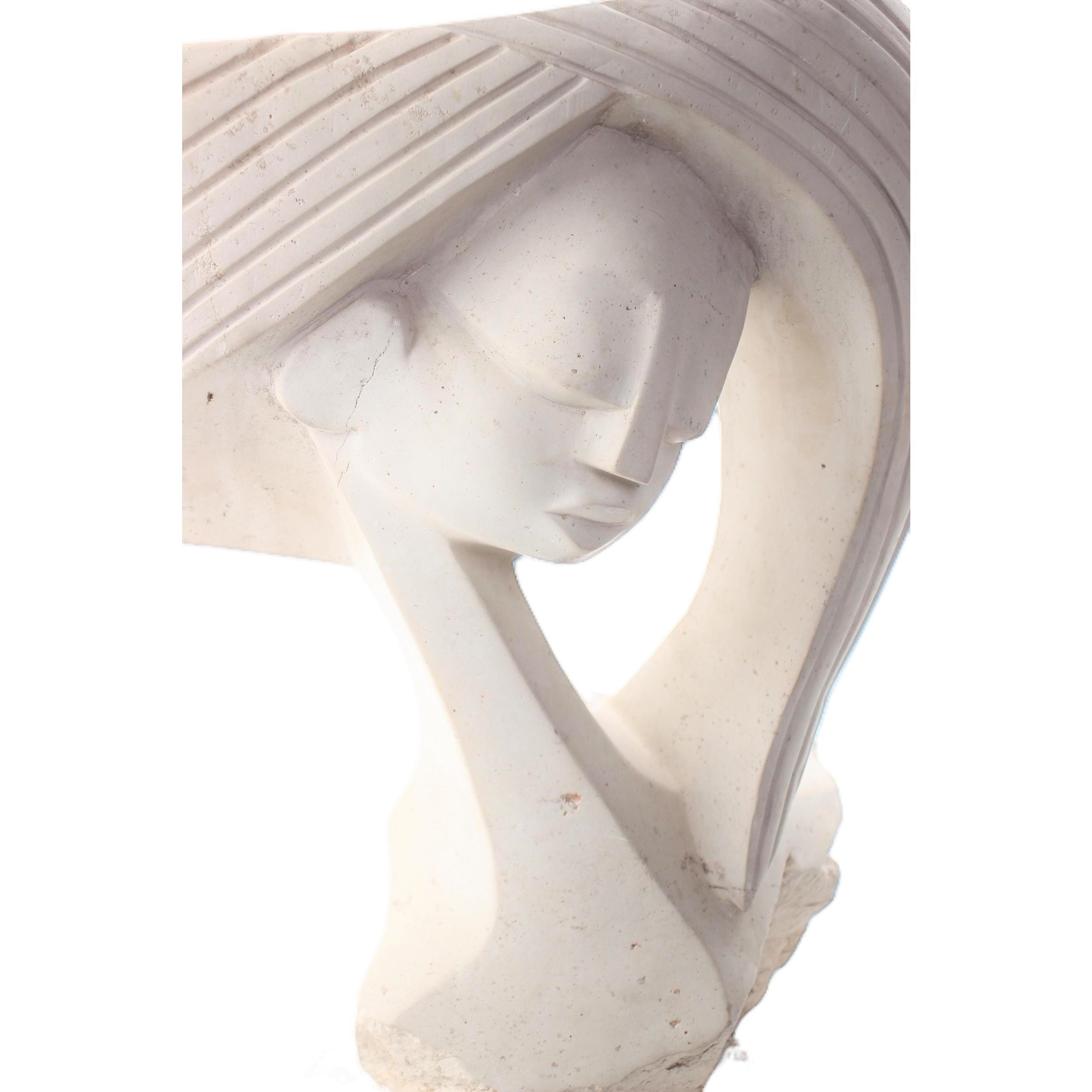 Shona Tribe Dolomite Stone Reflections ~20.9" Tall - Reflections