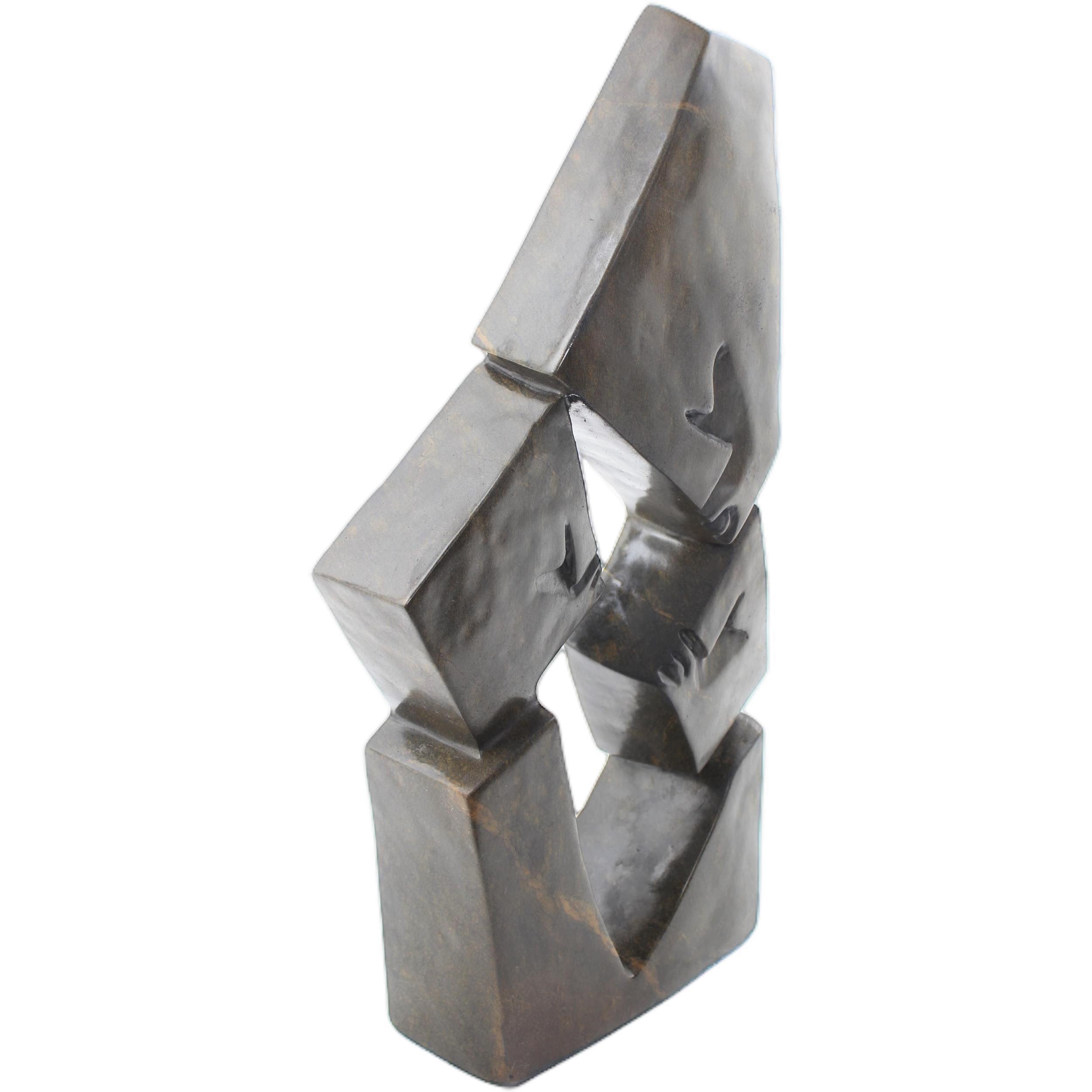 Shona Tribe Serpentine Stone Family Cubes ~19.7" Tall - Family Cubes