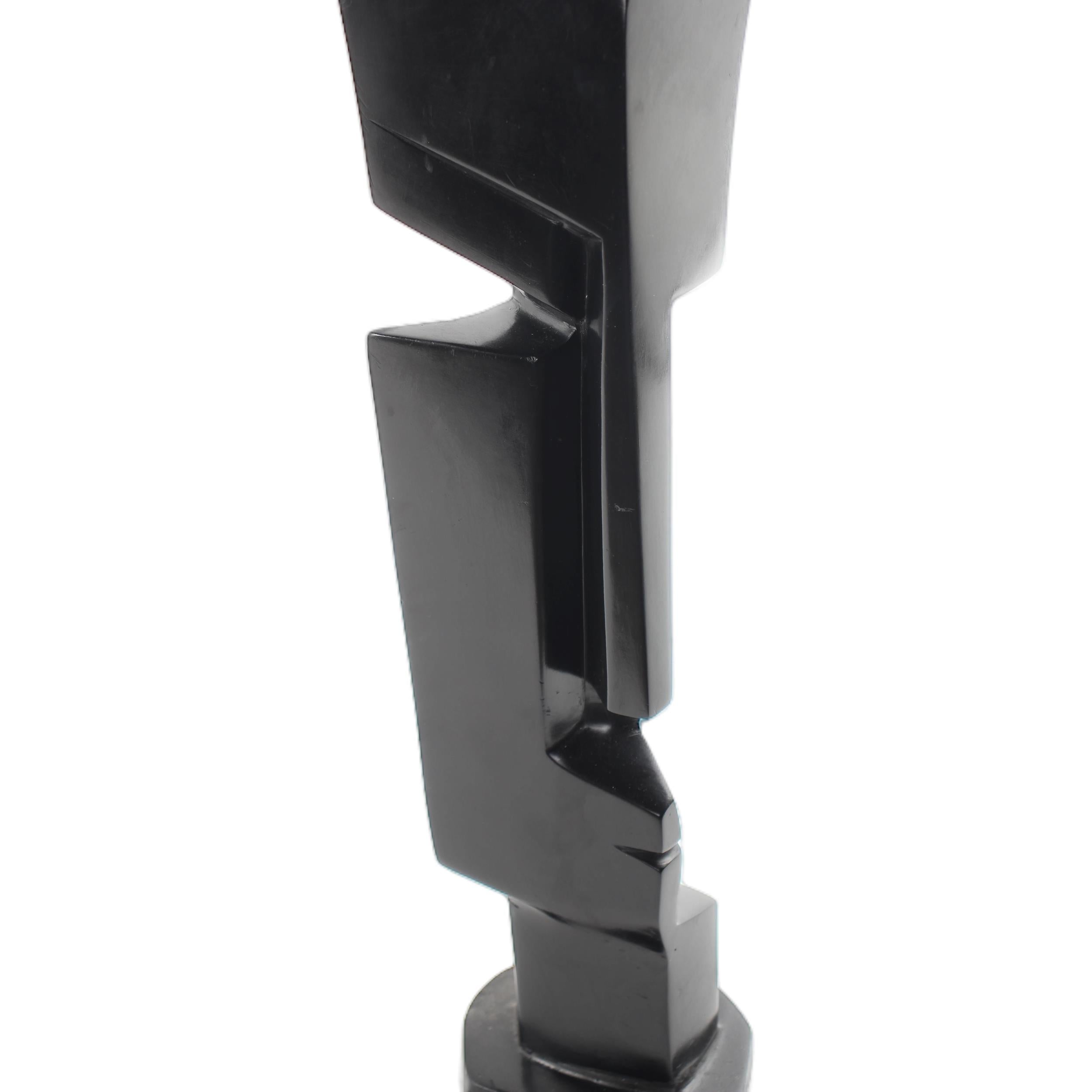 Shona Tribe Wonderstone Cubic Faces (Contemporary) ~20.1" Tall - Cubic Faces (Contemporary)