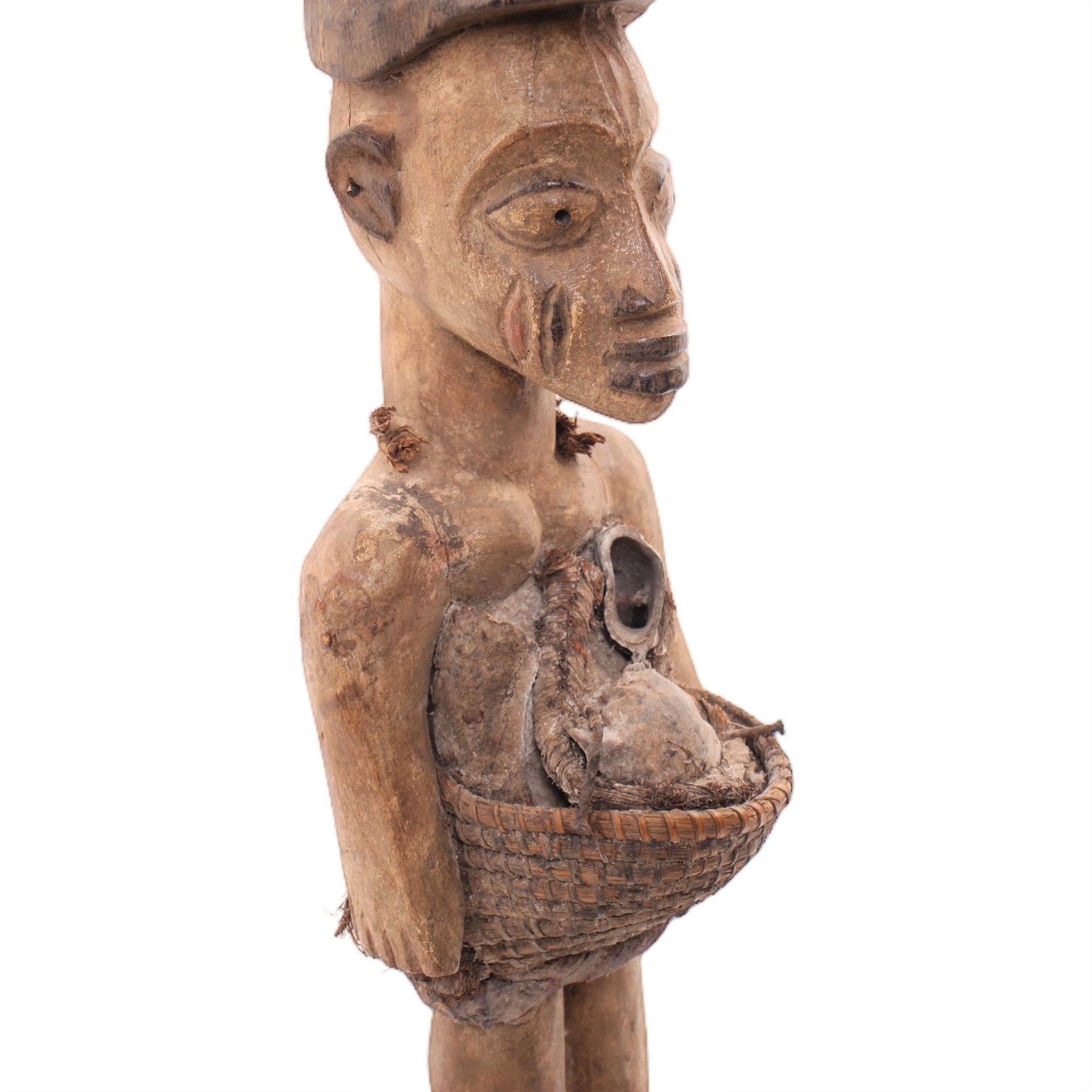 Basonge/Songye Tribe Figurine ~27.6" Tall - African Angel Art