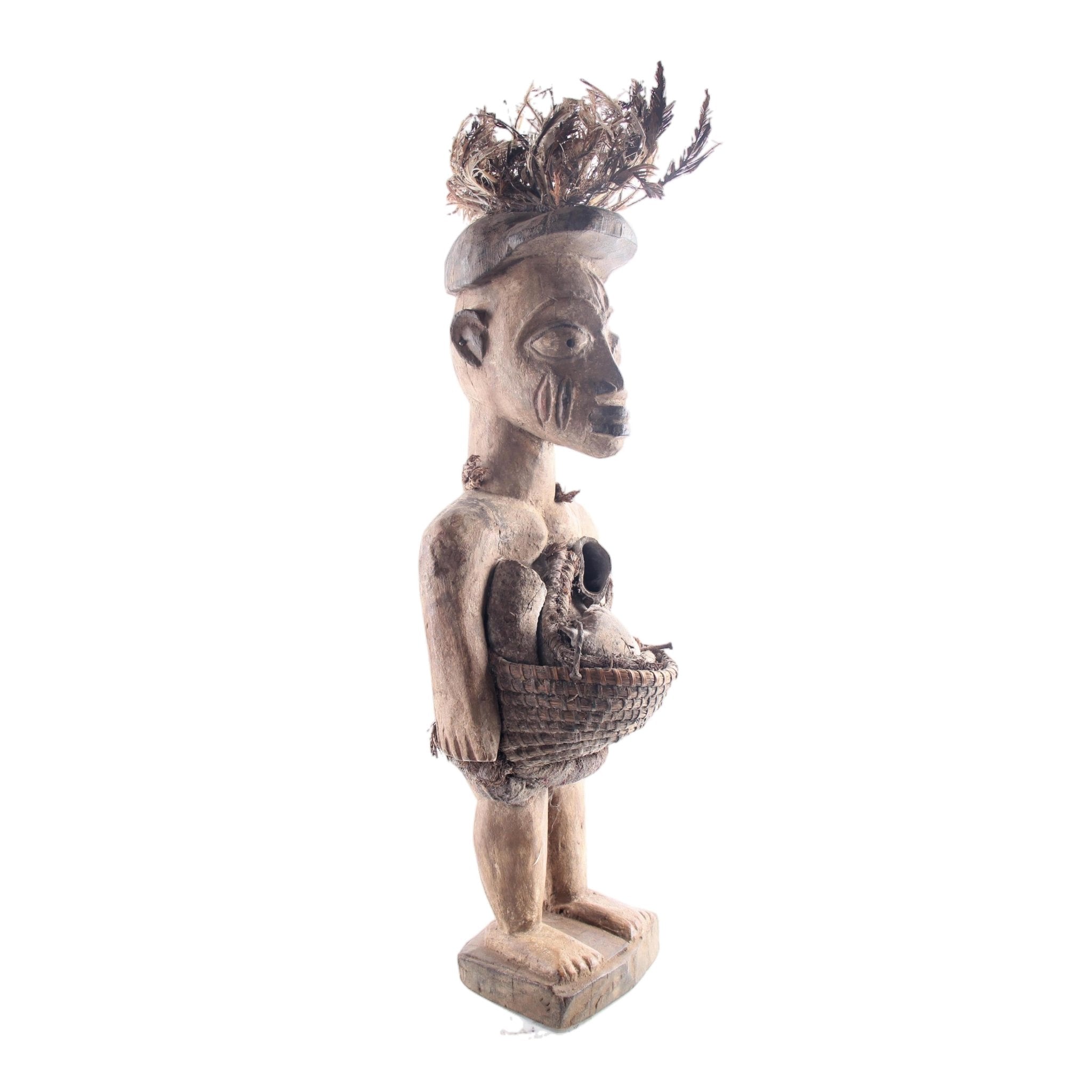 Basonge/Songye Tribe Figurine ~28.7" Tall - African Angel Art - Figurine