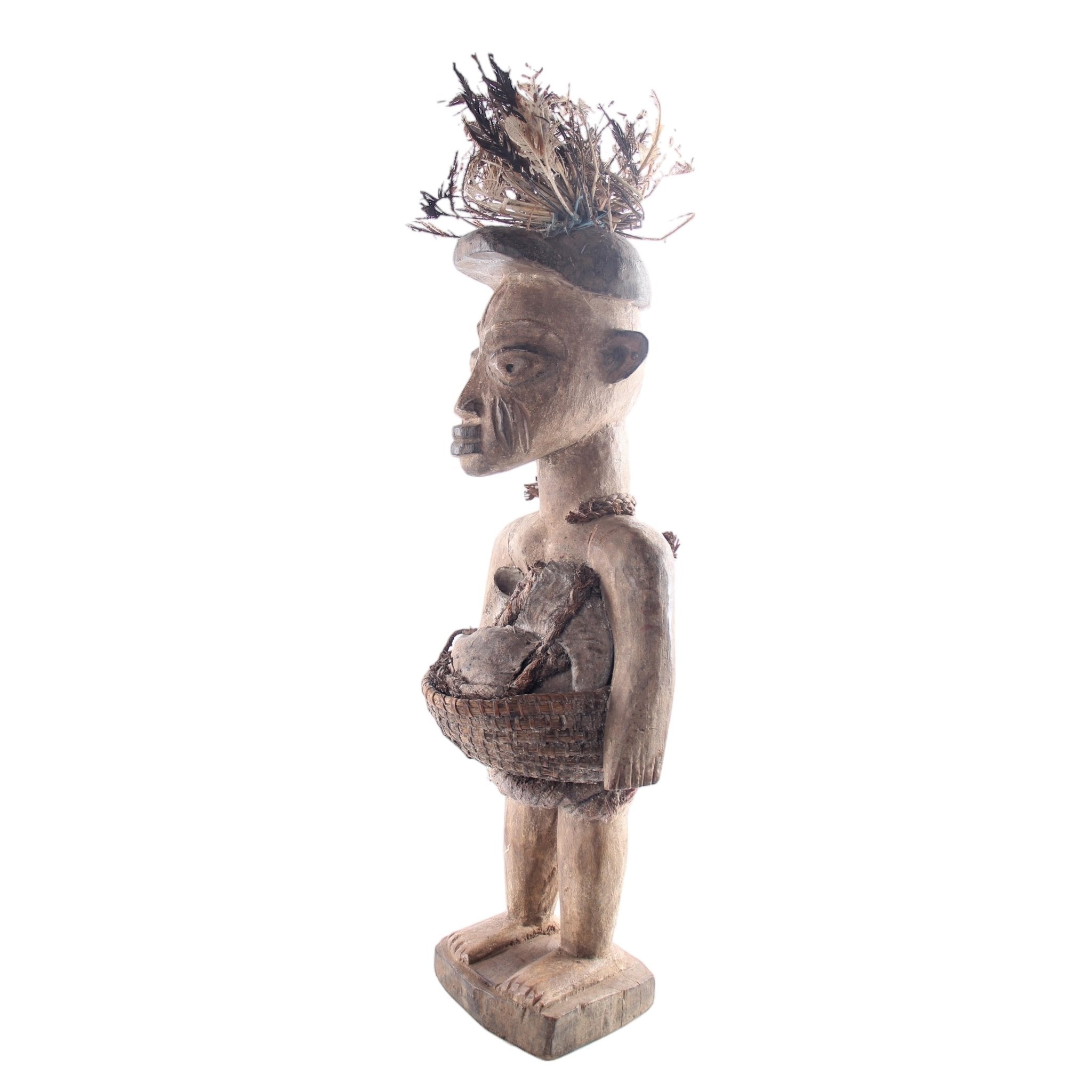 Basonge/Songye Tribe Figurine ~28.7" Tall - African Angel Art - Figurine