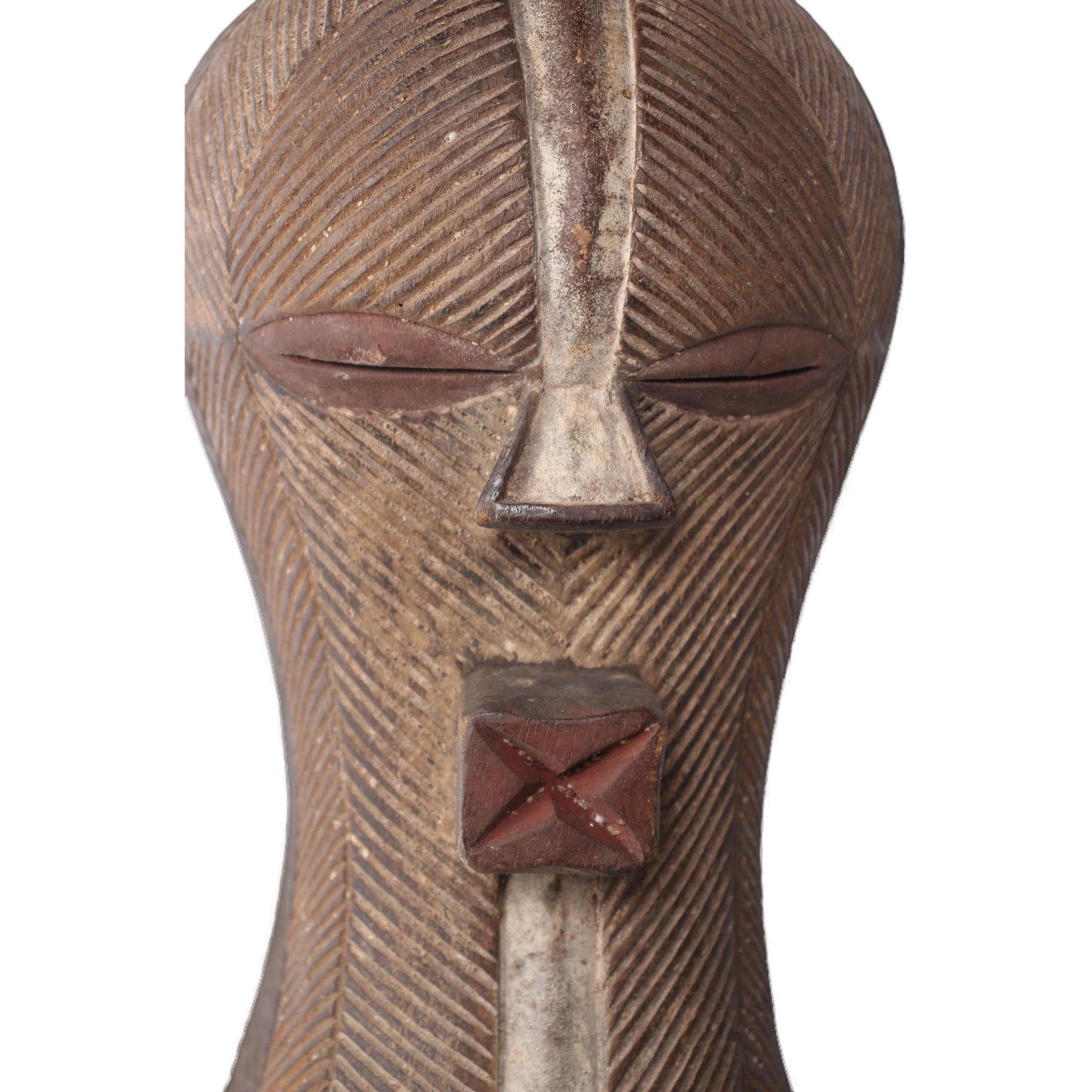 Basonge/Songye Tribe Mask ~12.2" Tall - African Angel Art