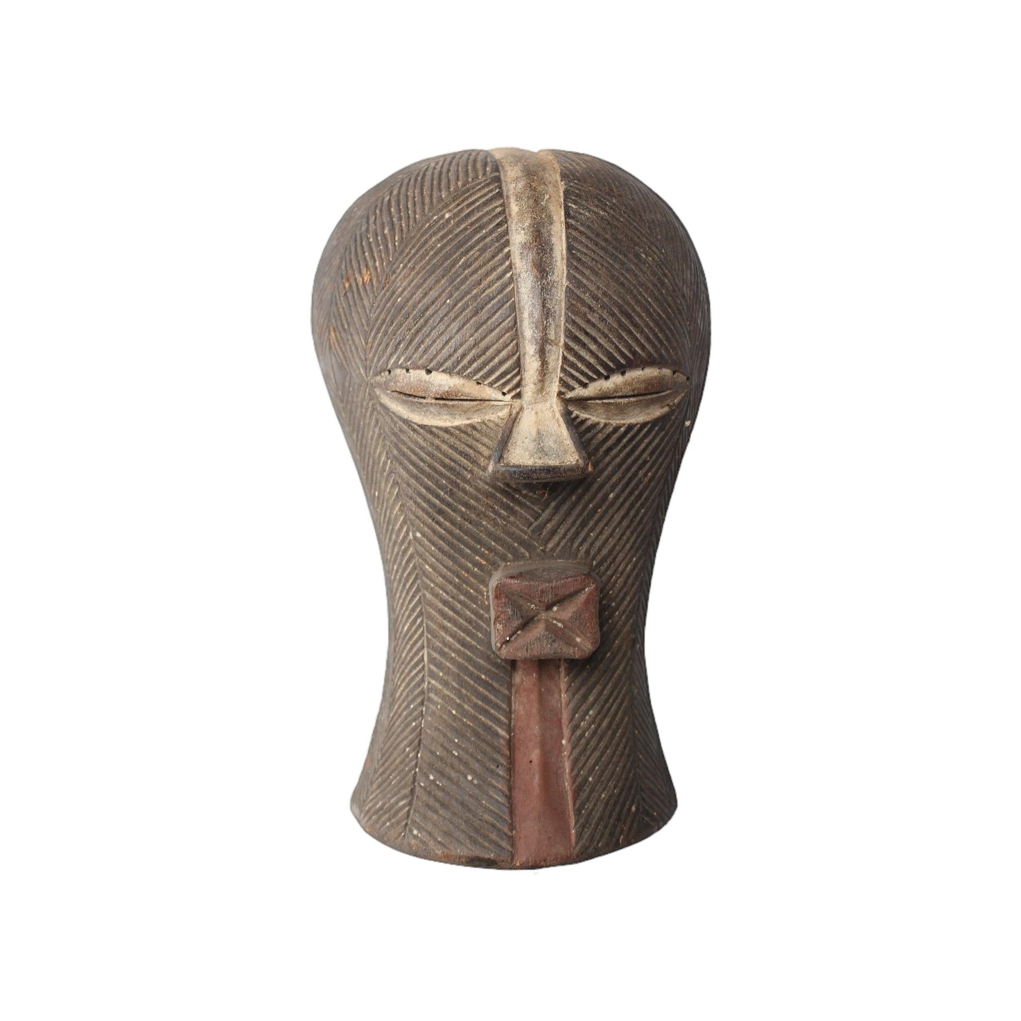 Basonge/Songye Tribe Mask ~13.0" Tall - African Angel Art - Mask