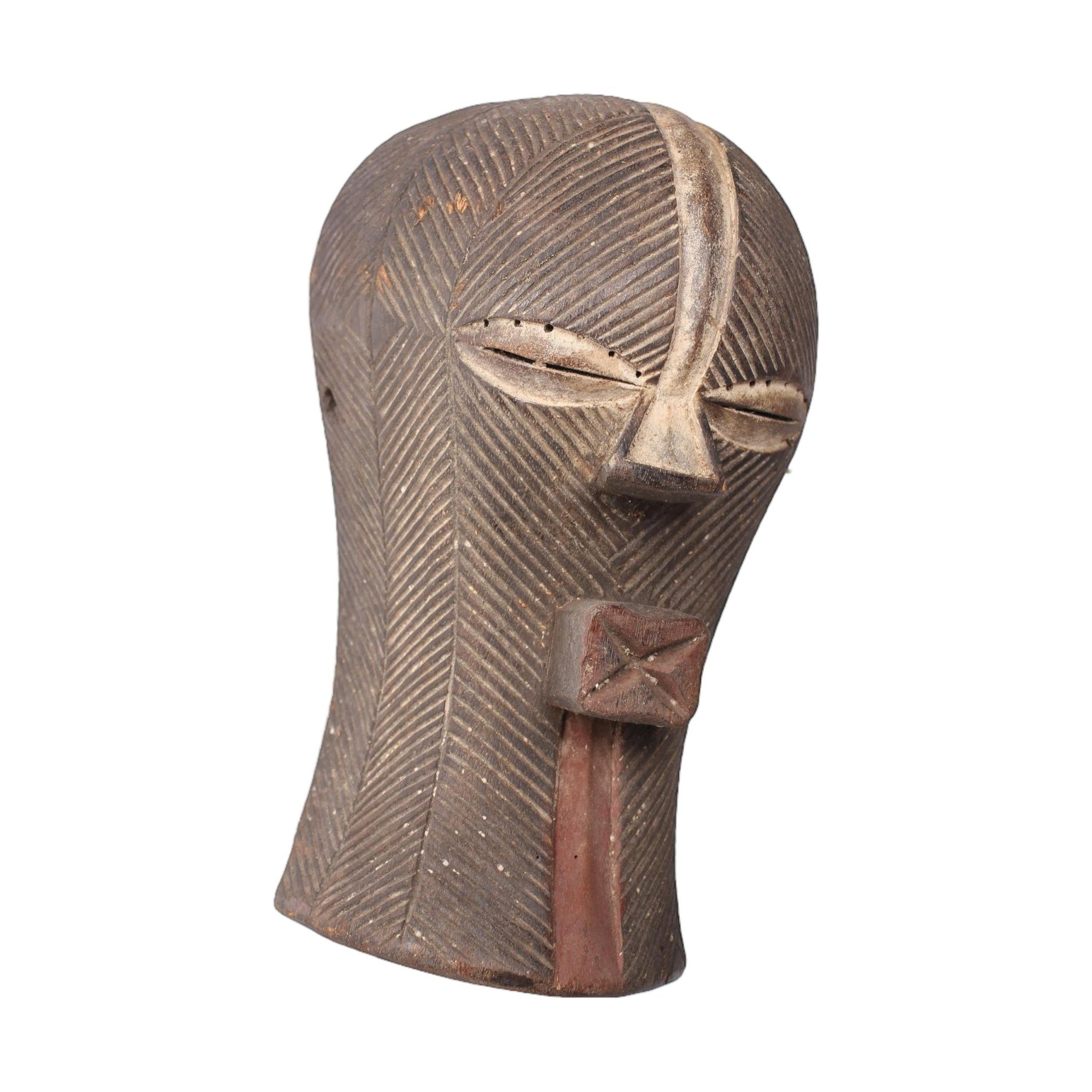Basonge/Songye Tribe Mask ~13.0" Tall - African Angel Art - Mask