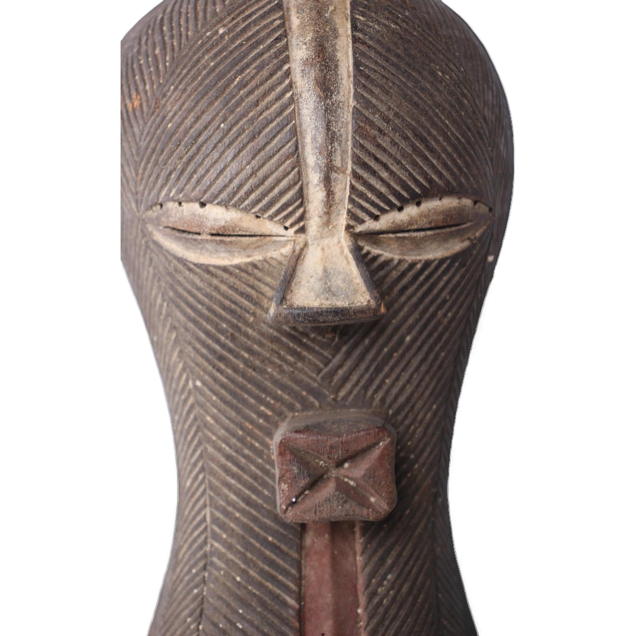 Basonge/Songye Tribe Mask ~13.0" Tall - African Angel Art - Mask