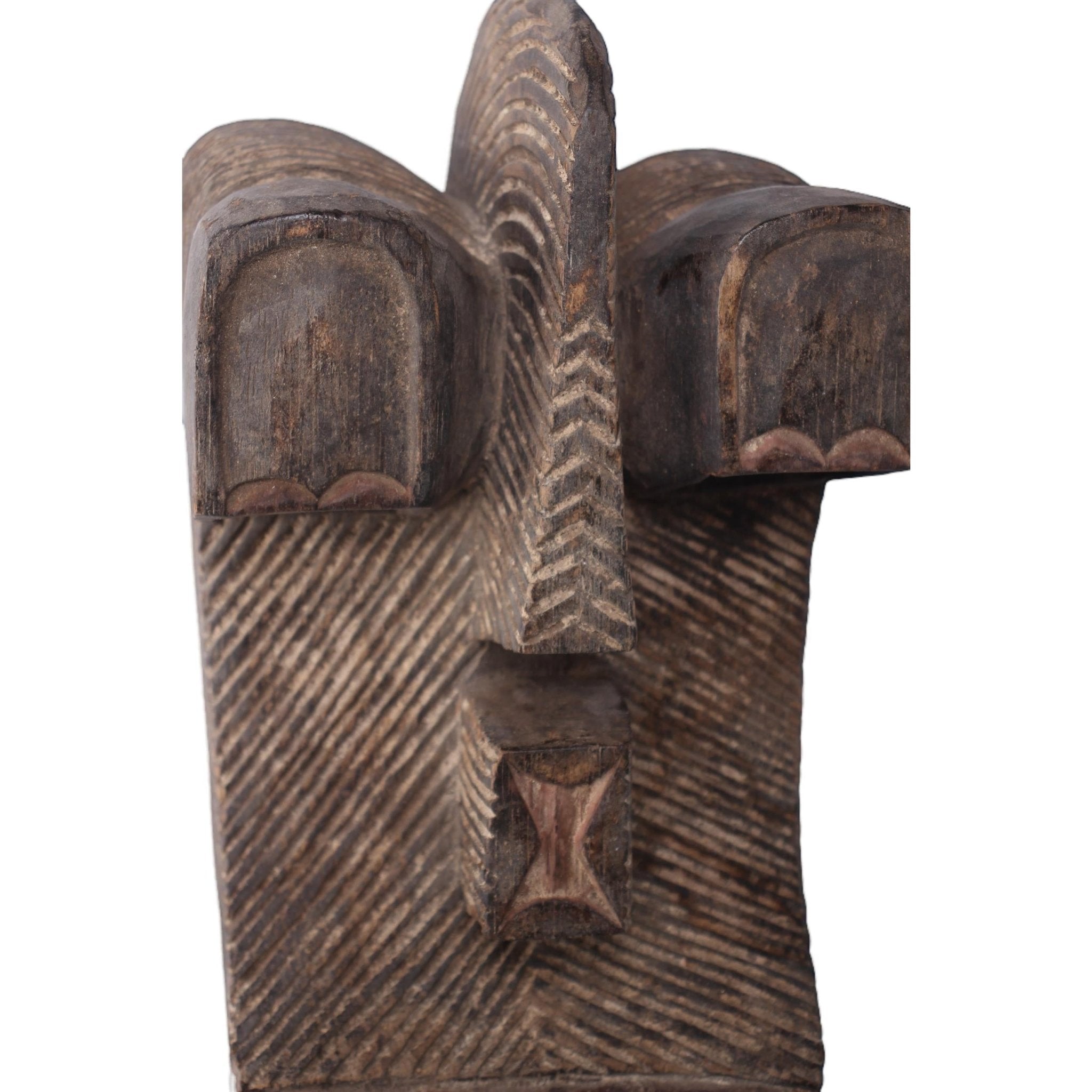 Basonge/Songye Tribe Mask ~13.4" Tall - African Angel Art - Mask