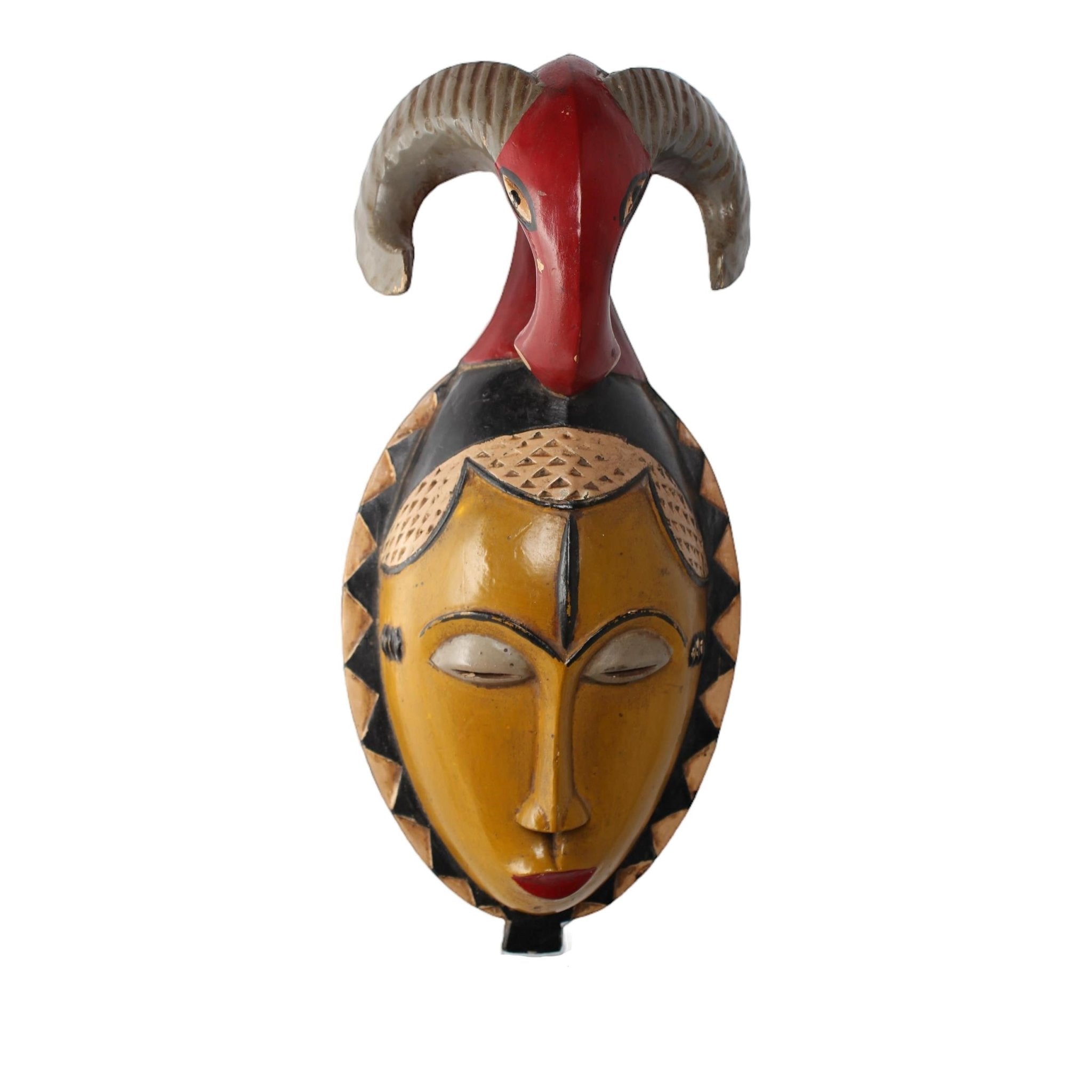 Baule Tribe Mask ~16.9" Tall - African Angel Art