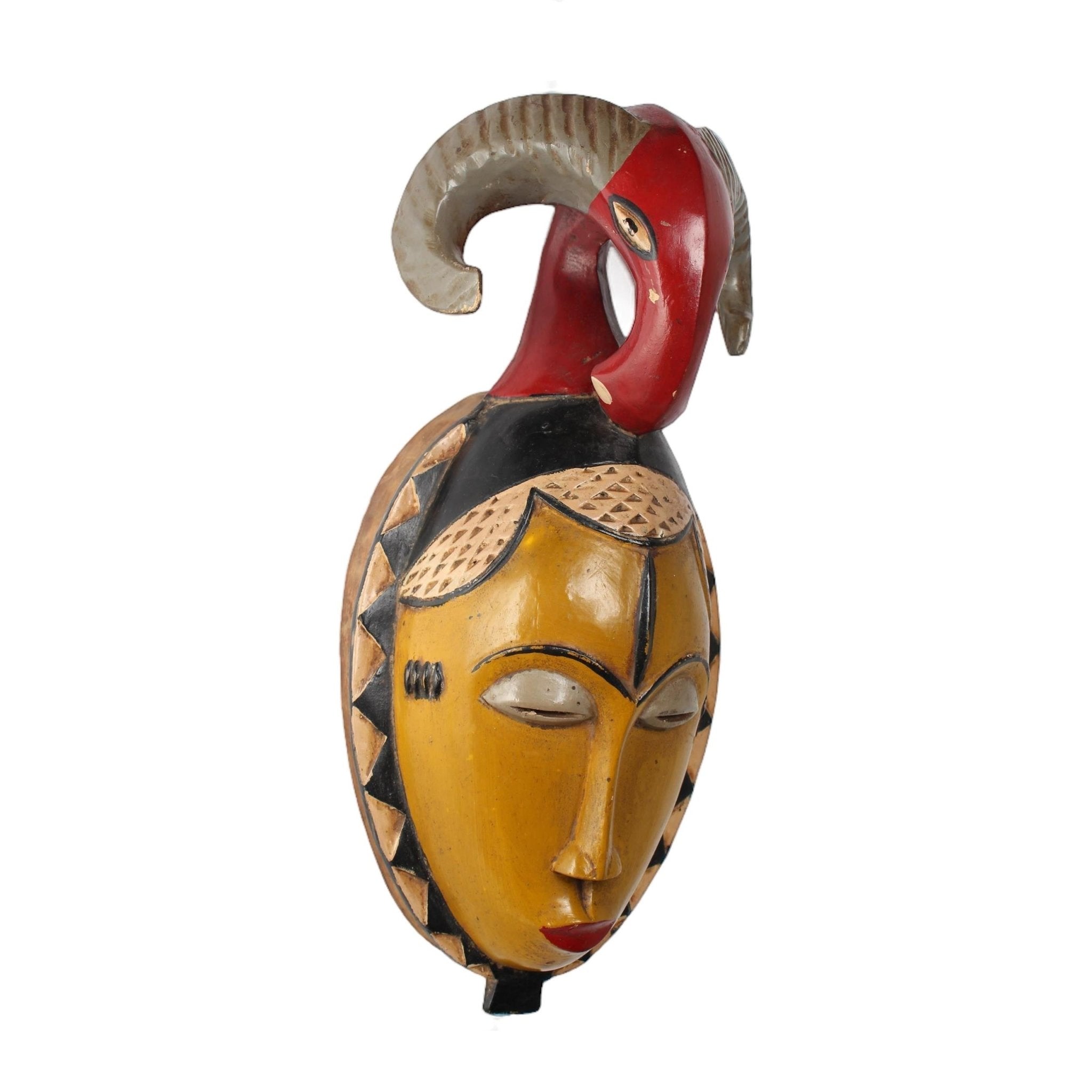 Baule Tribe Mask ~16.9" Tall - African Angel Art - Mask