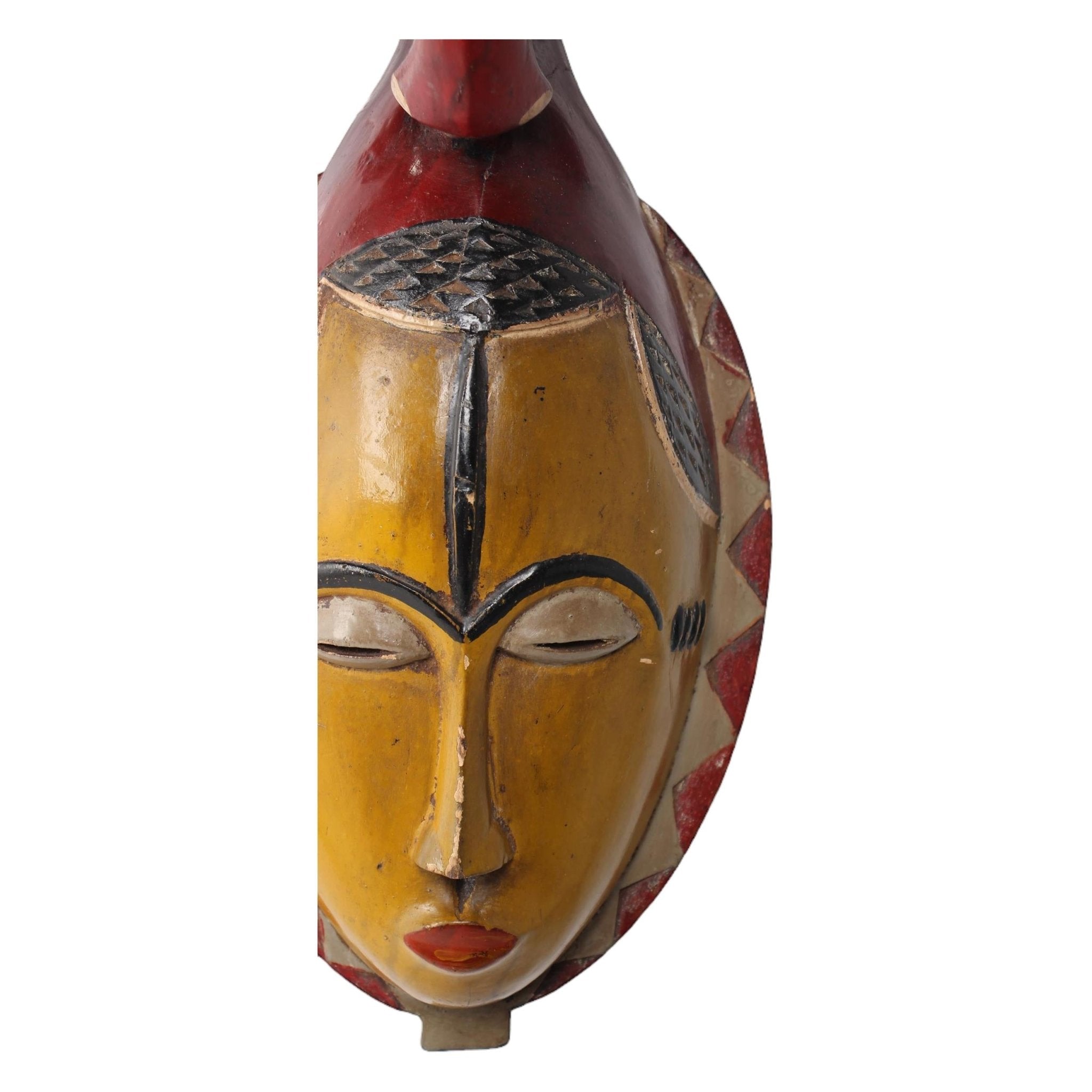 Baule Tribe Mask ~17.3" Tall - African Angel Art - Mask