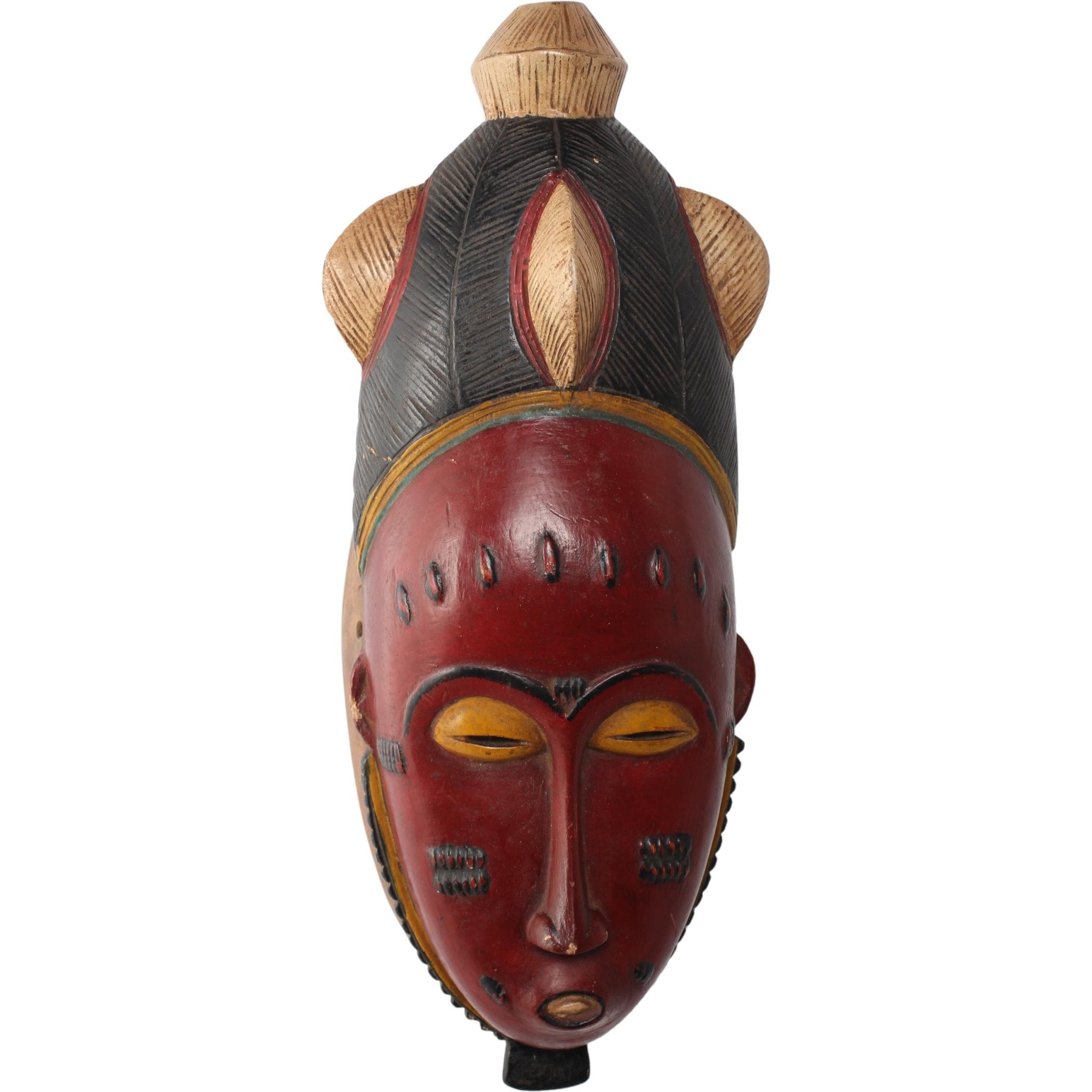 Baule Tribe Mask ~17.3" Tall - African Angel Art - Mask