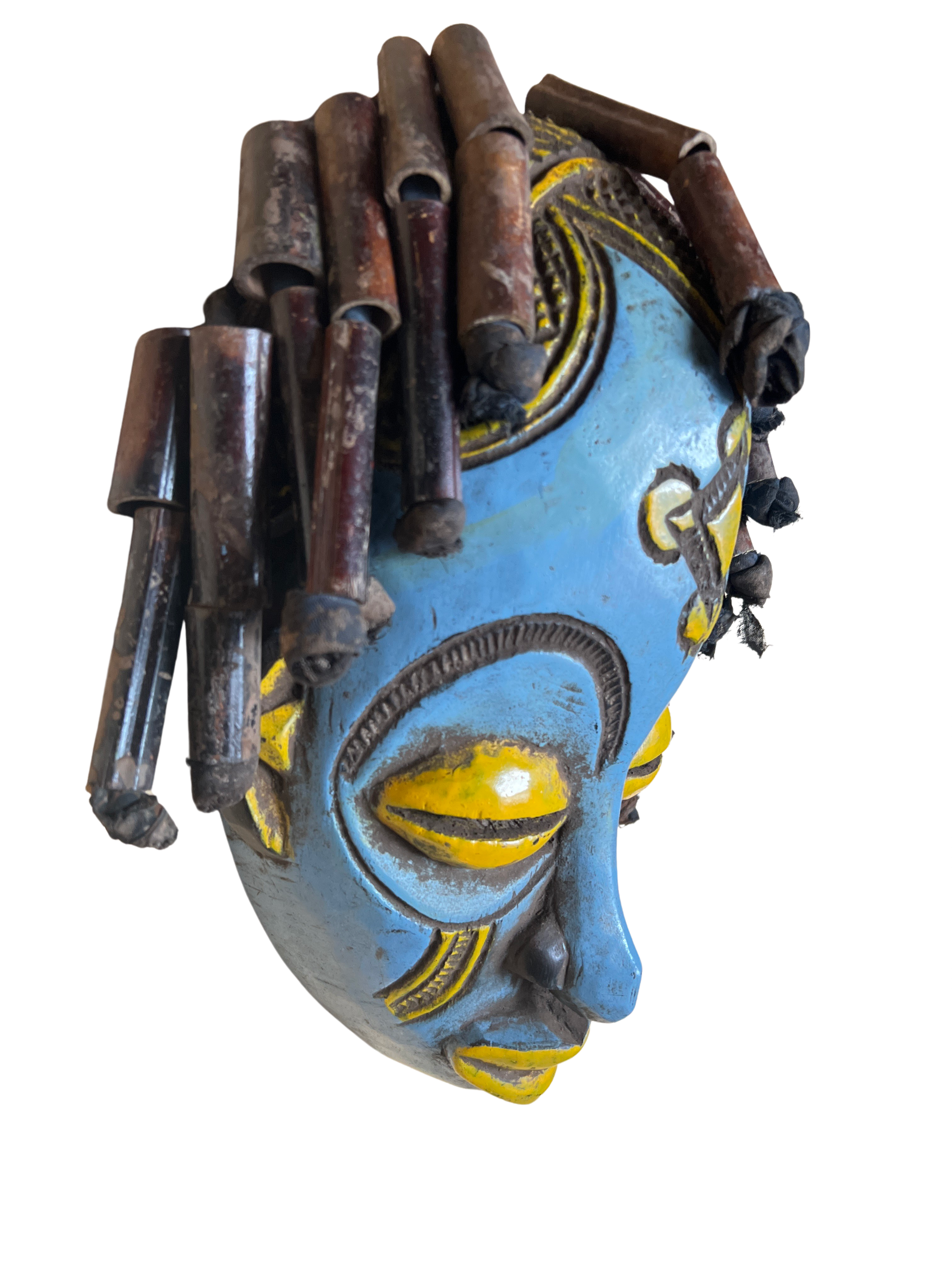Chokwe Tribe Painted Mask
