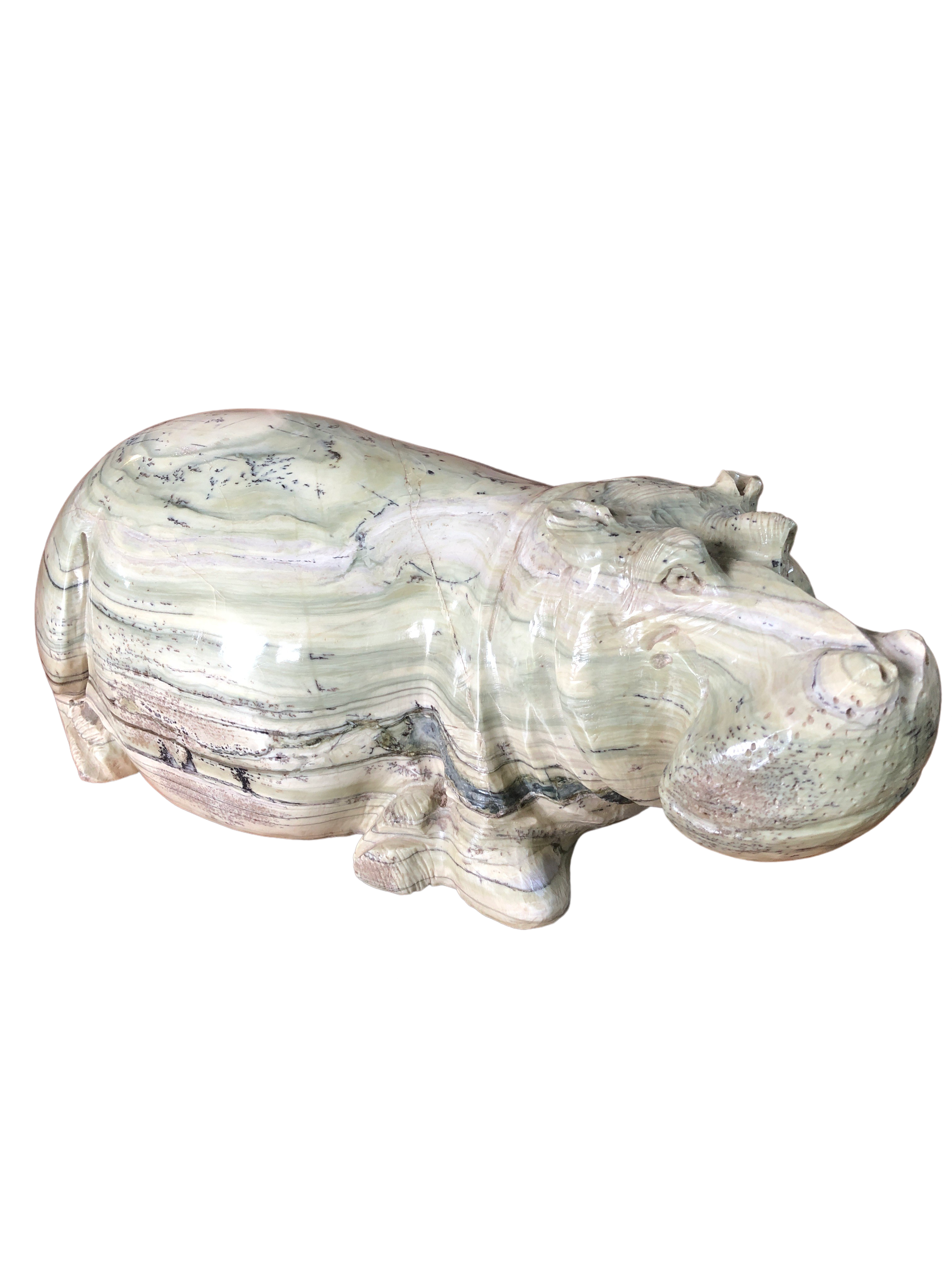 Shona Tribe Butter Jade Hippo