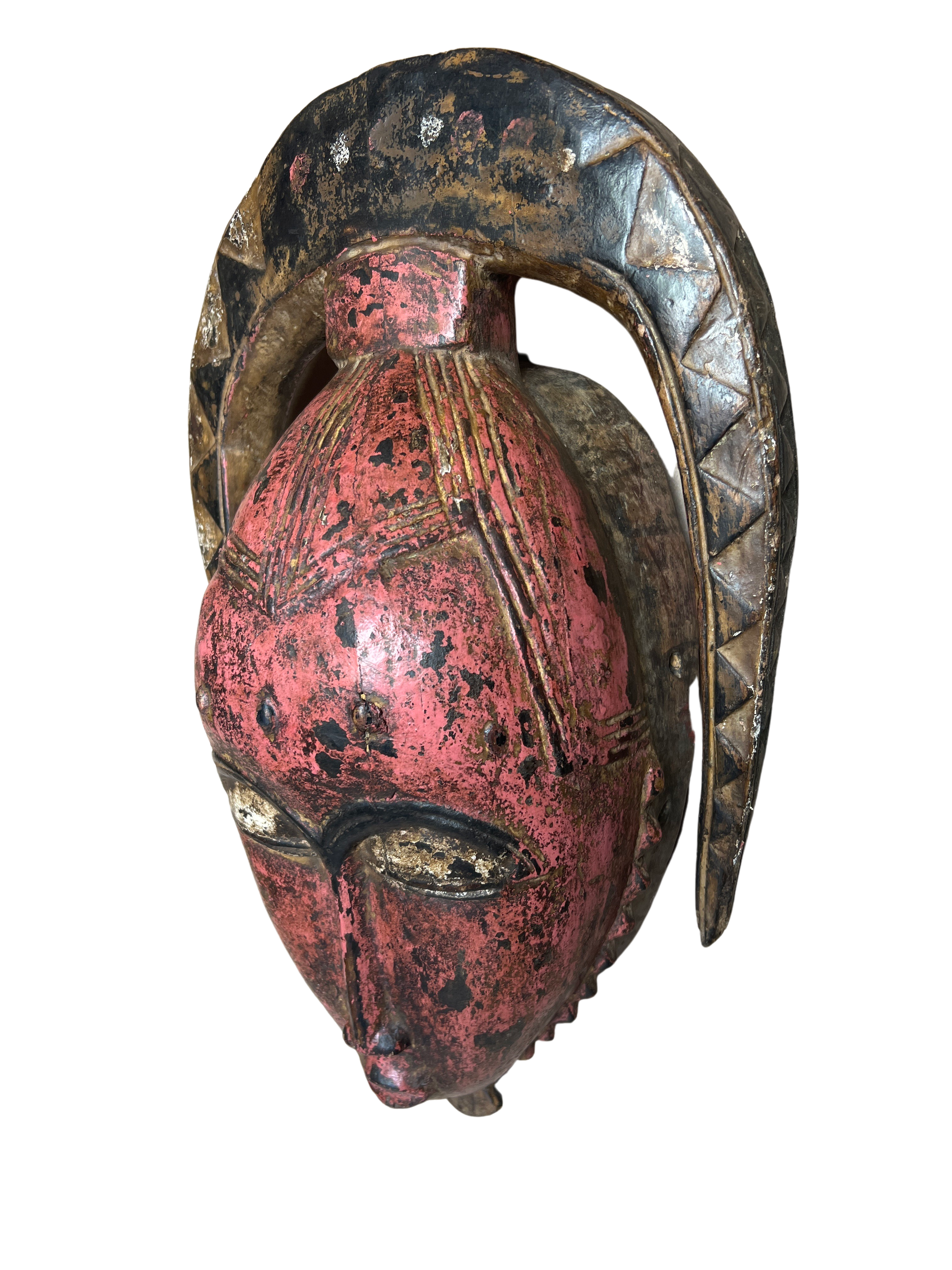 Baule Tribe Painted Mask