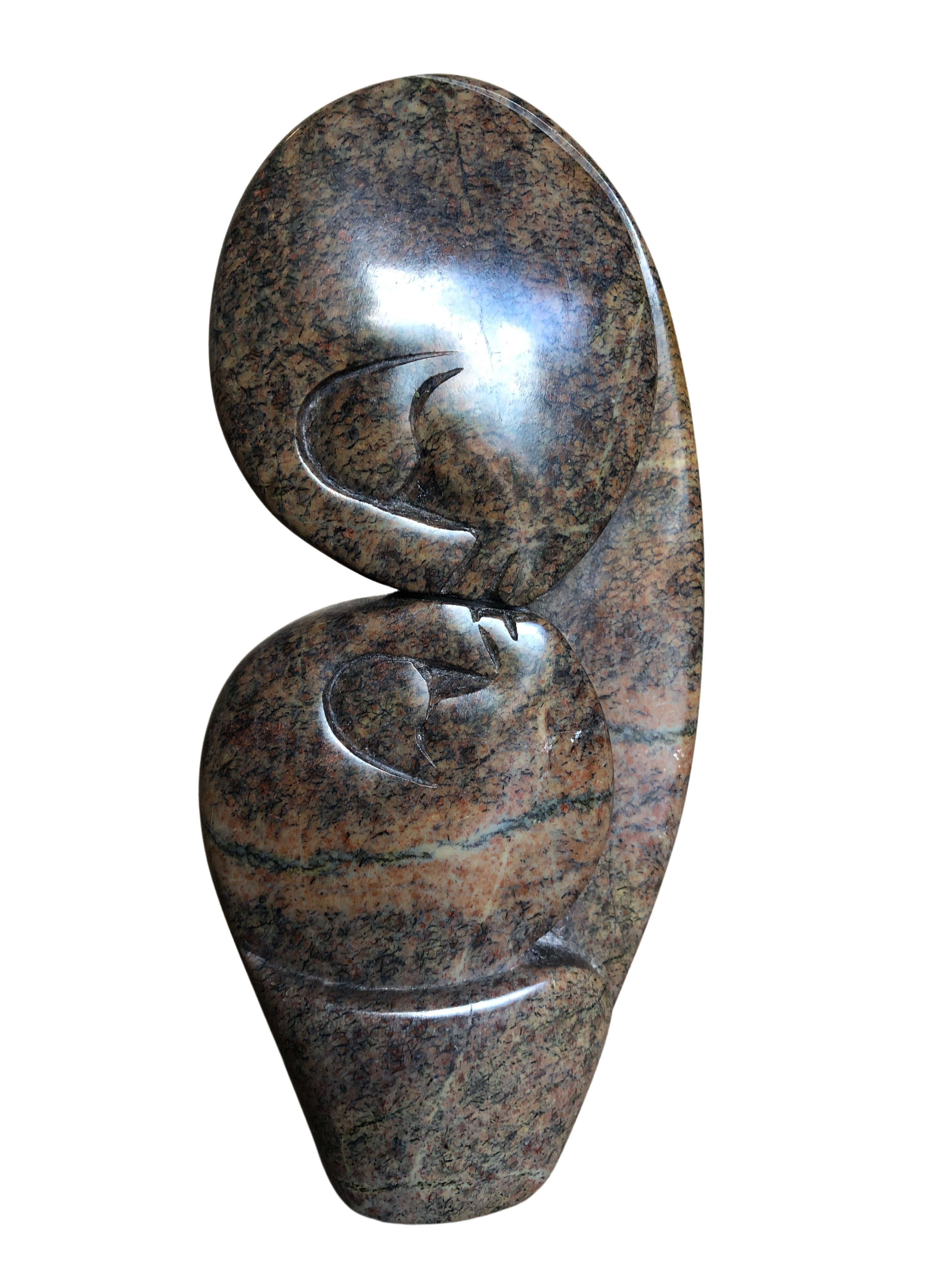 Shona Tribe Serpentine Flat Lovers