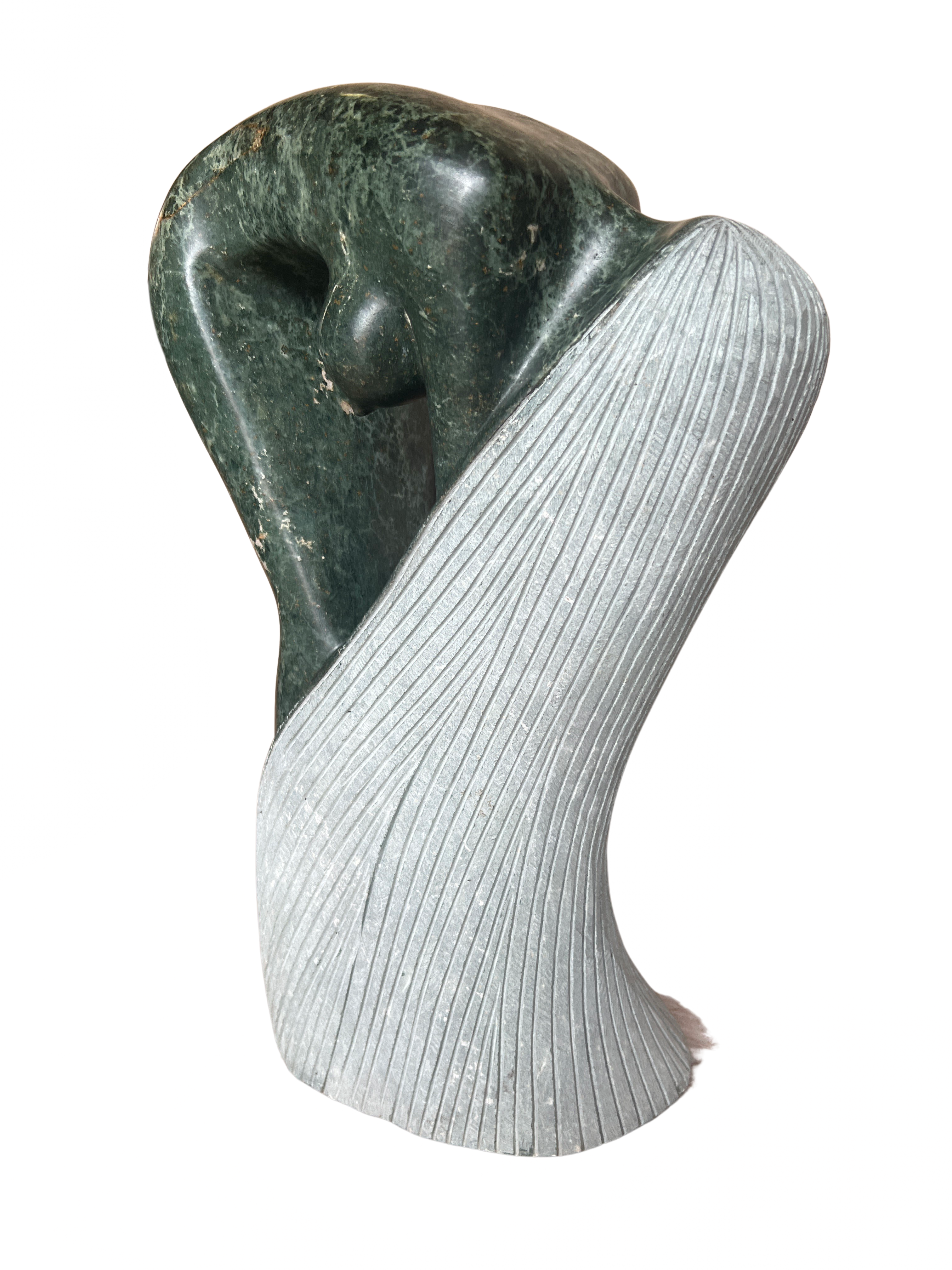 Shona Tribe Opal Stone Bathing Lady - Shona