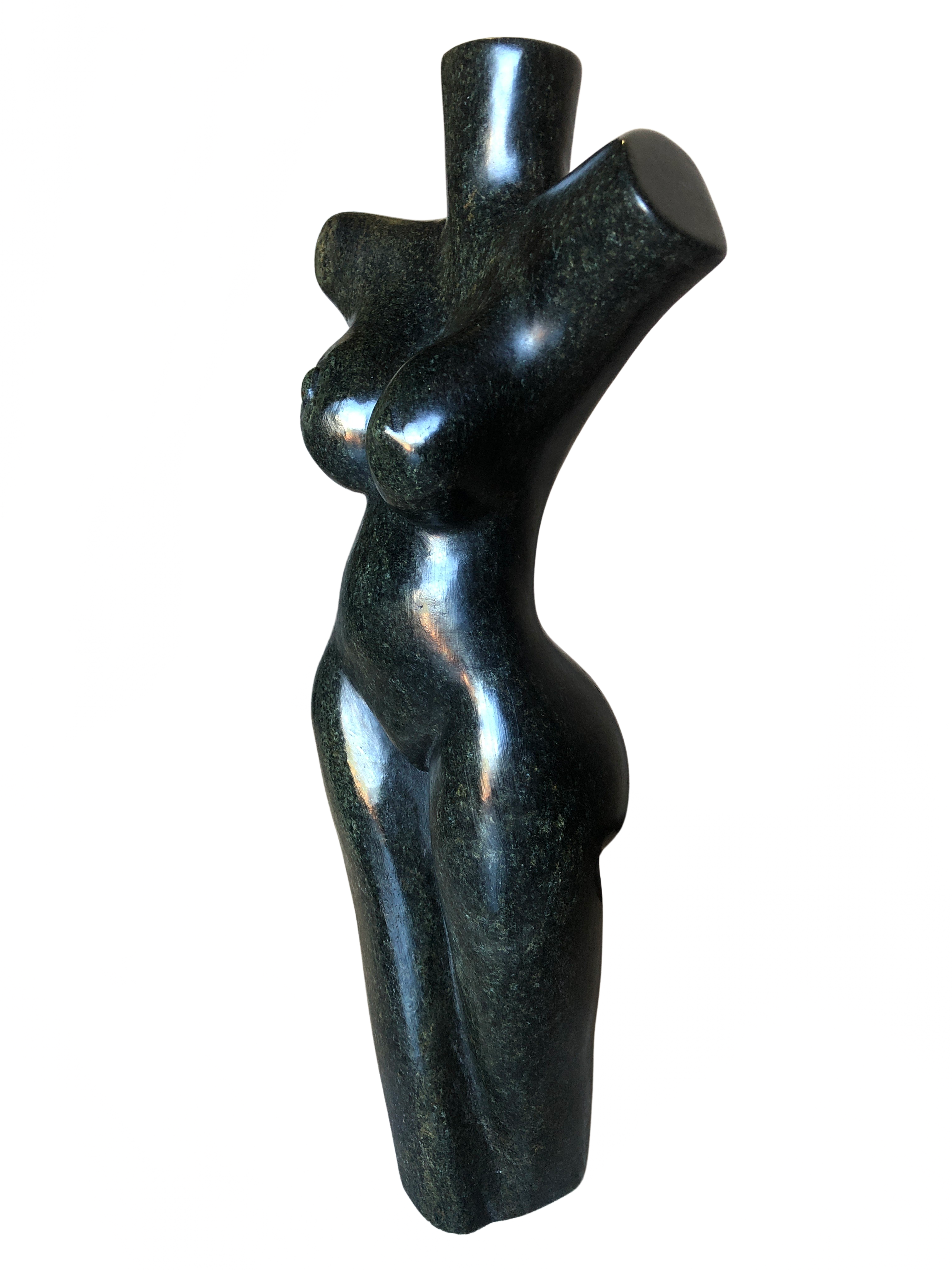 Shona Tribe Soap Stone Female Torso - Sculpture & Statuary