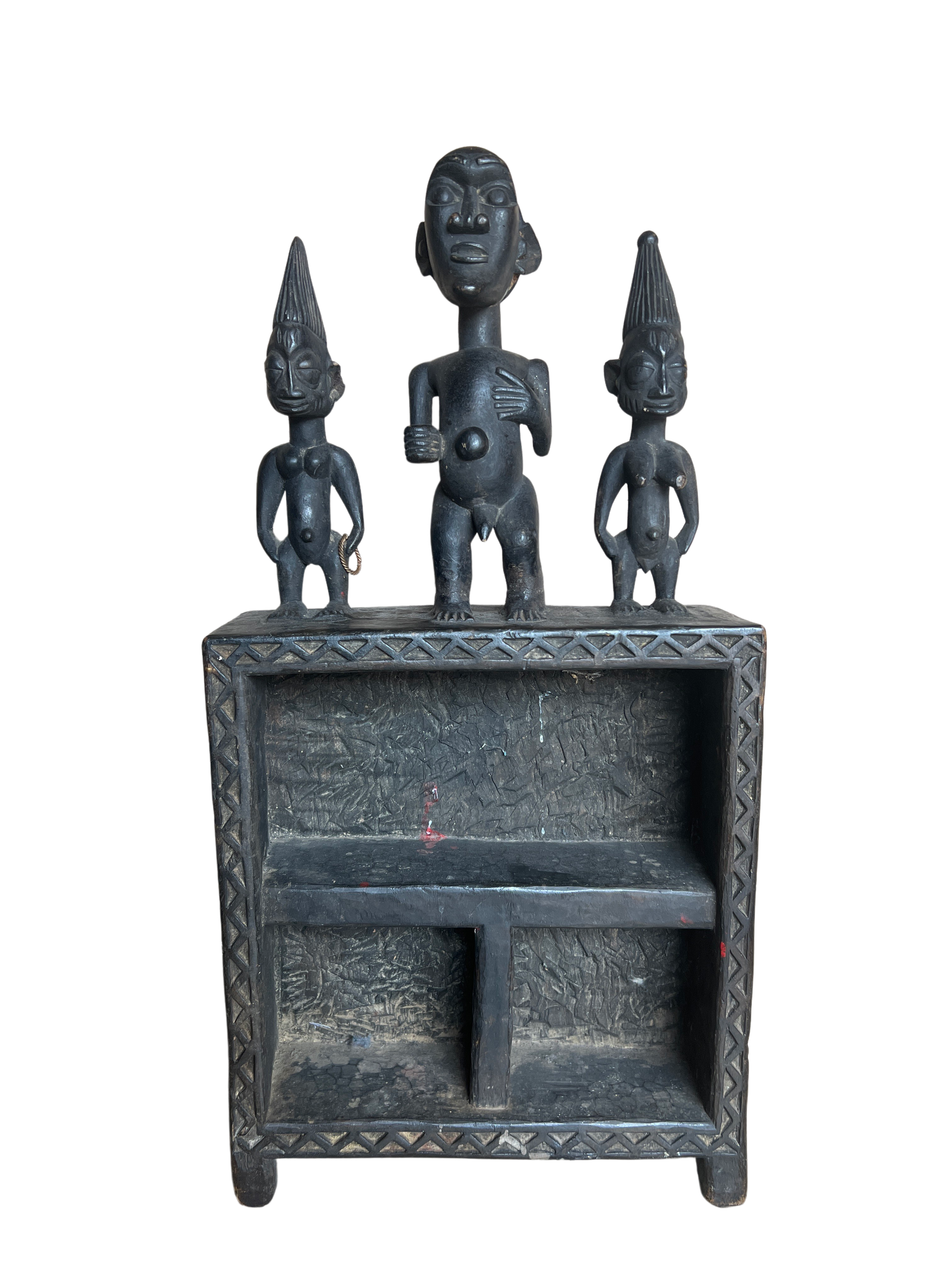 Ashanti Tribe Wooden Shelf