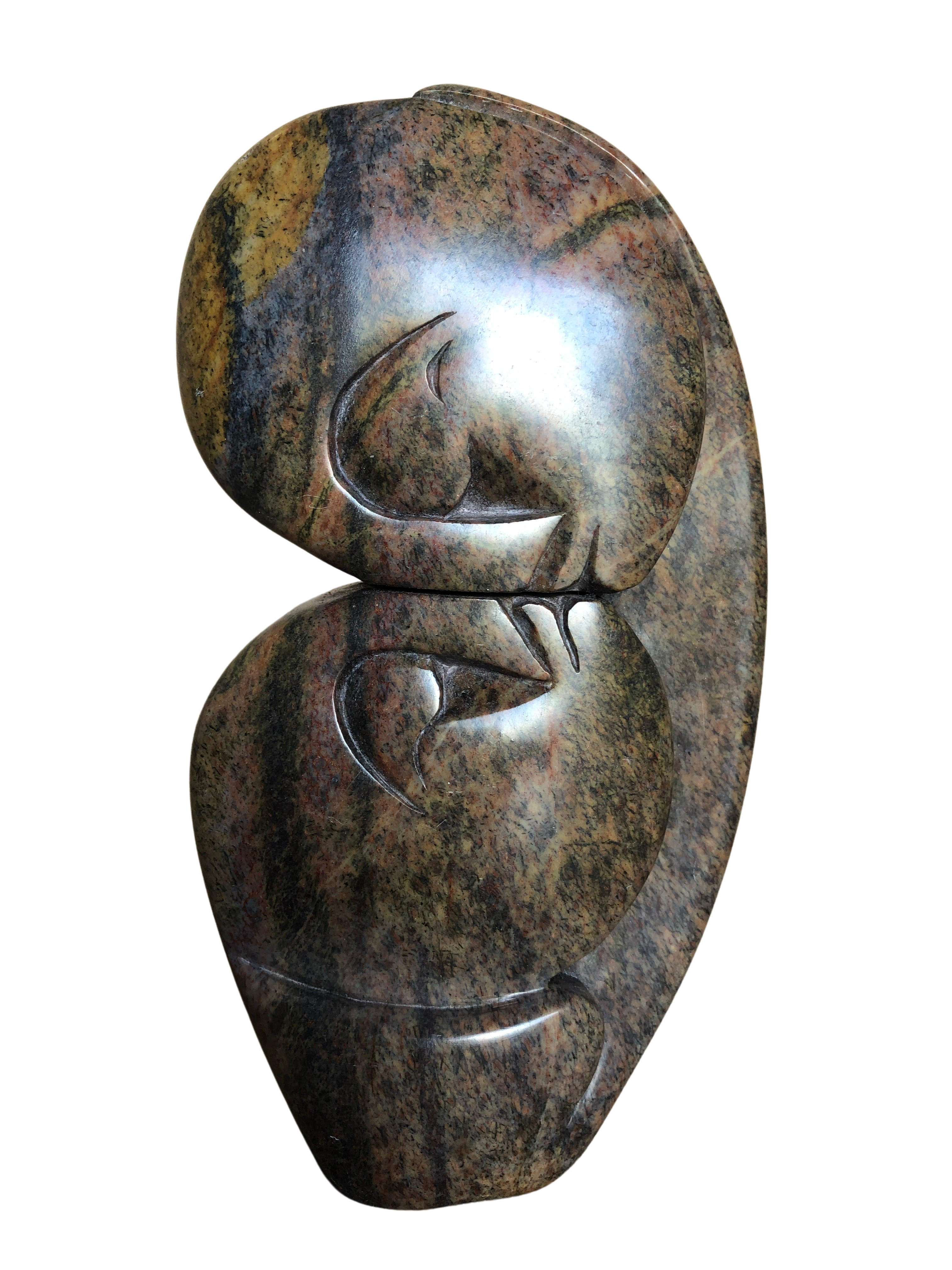 Shona Tribe Serpentine Flat Lovers