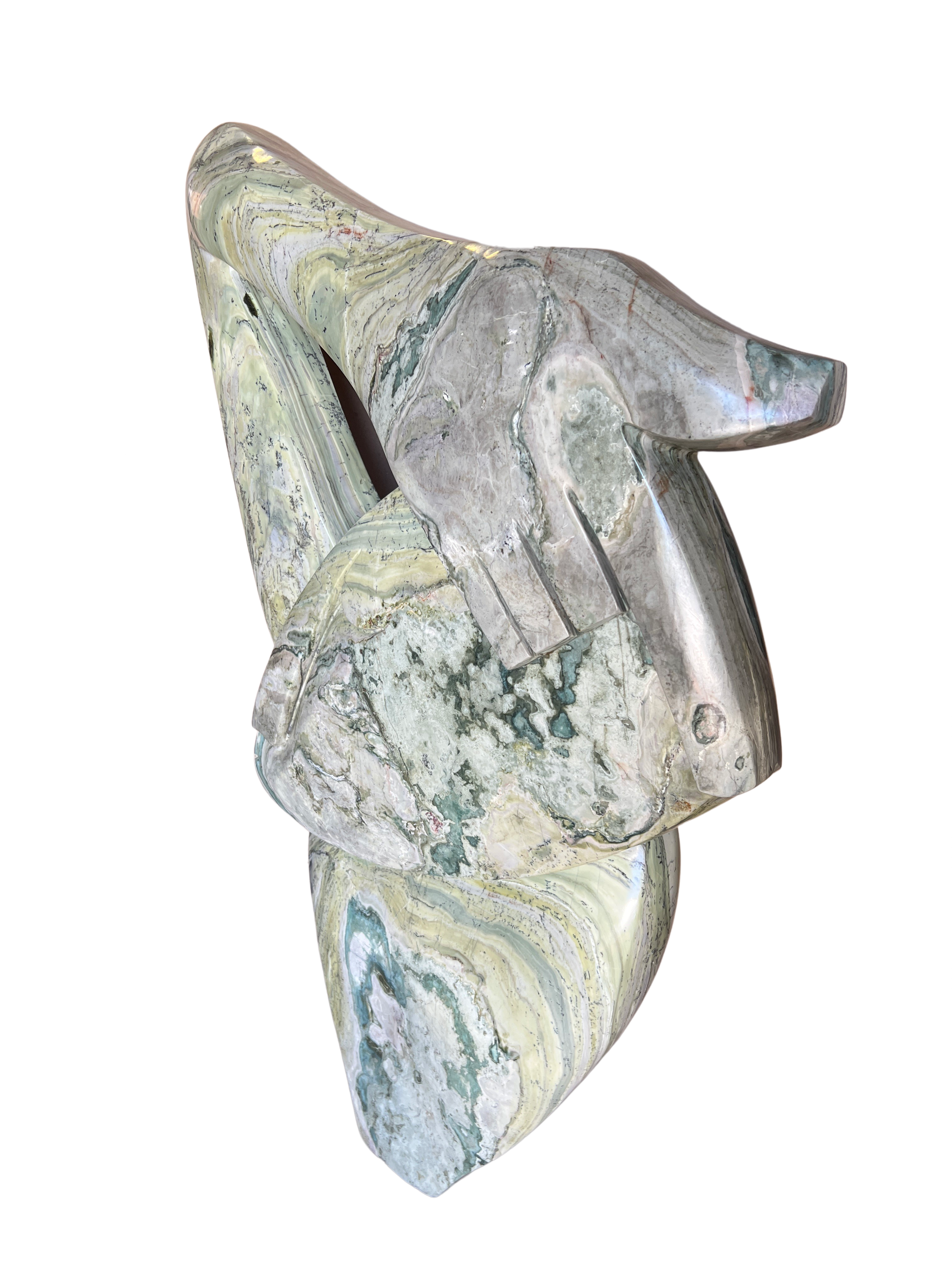 Shona Tribe Butter Jade Thinker - Shona