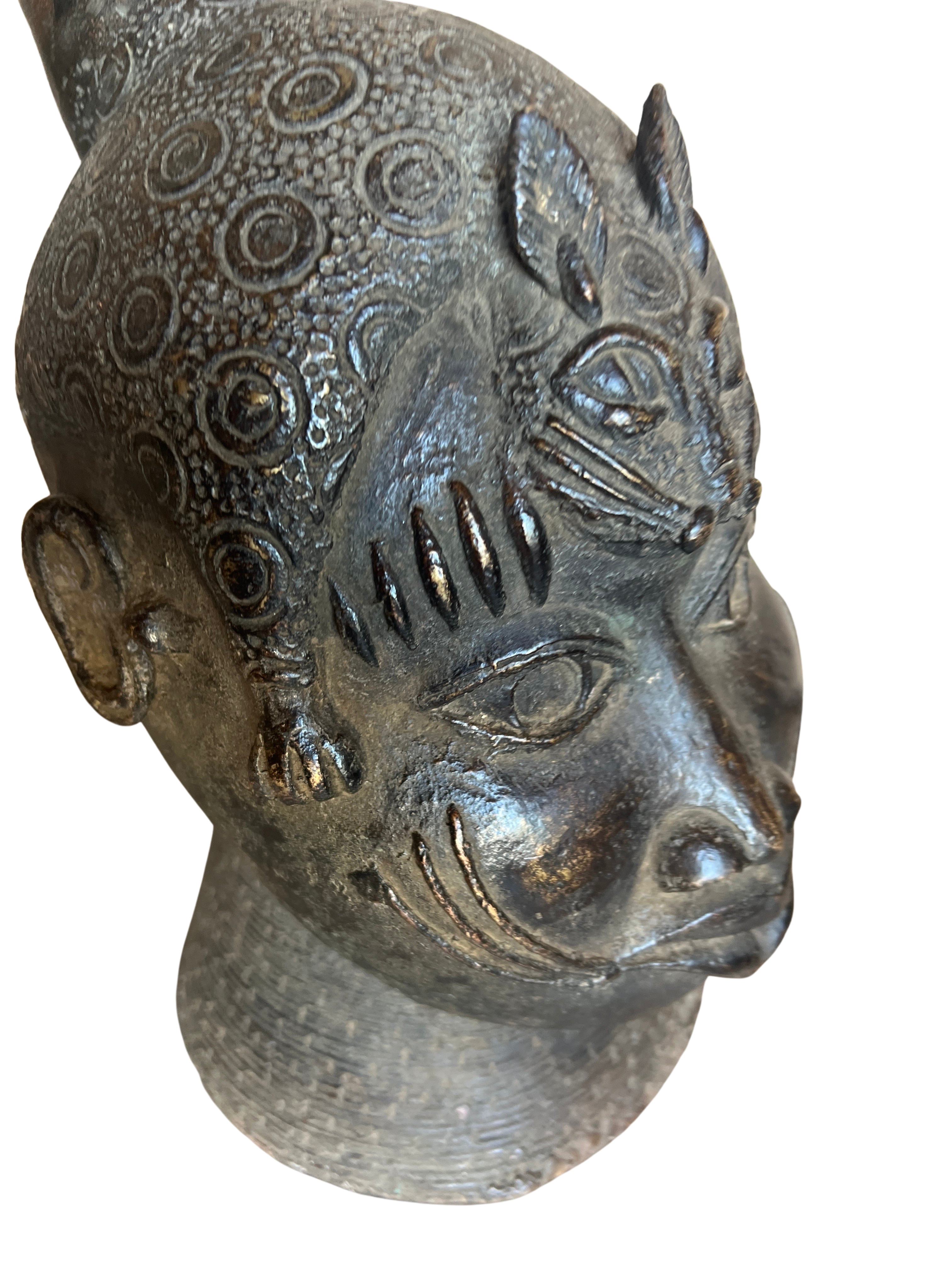 Edo Tribe Benin Bronze Heads - Edo