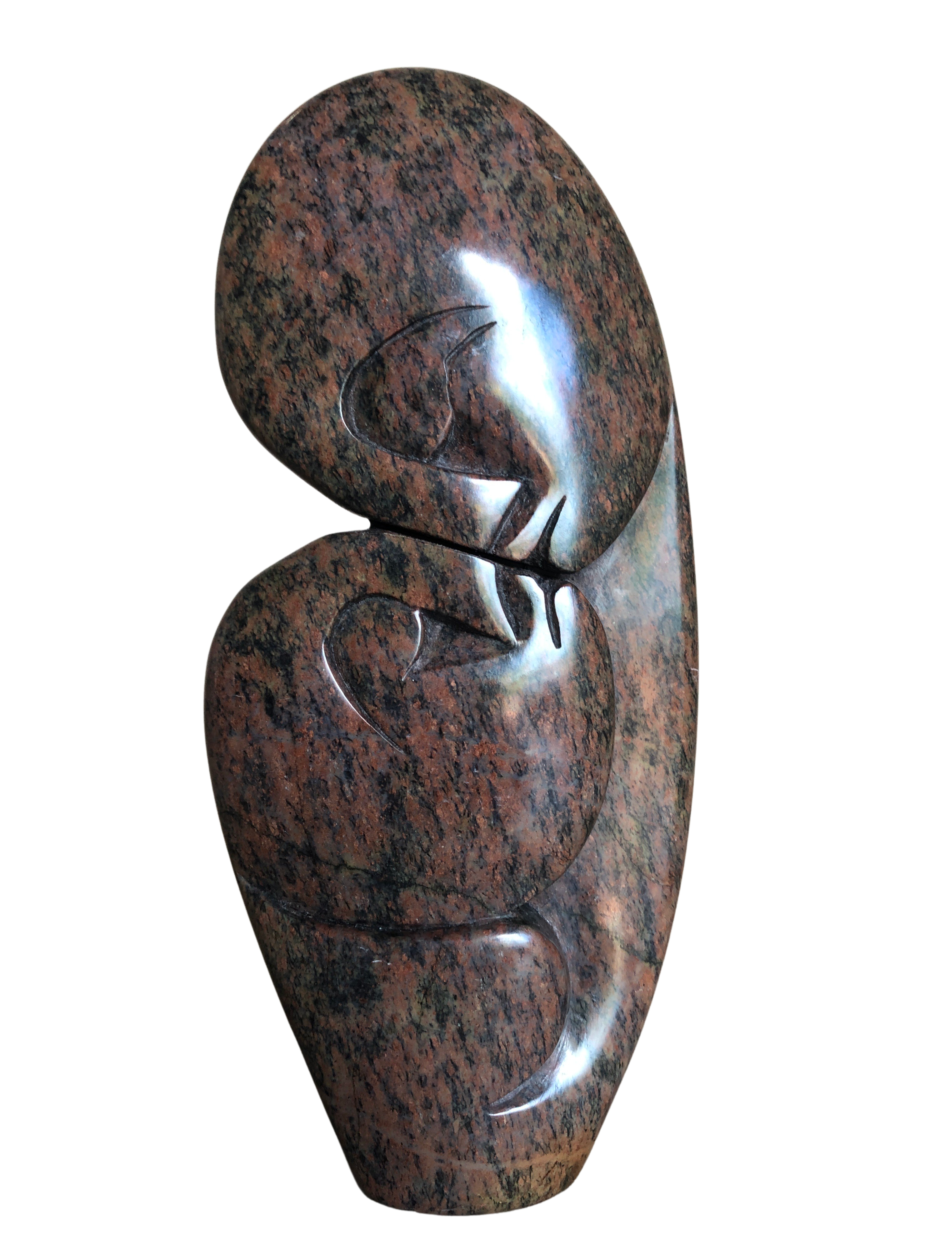 Shona Tribe Serpentine Flat Lovers