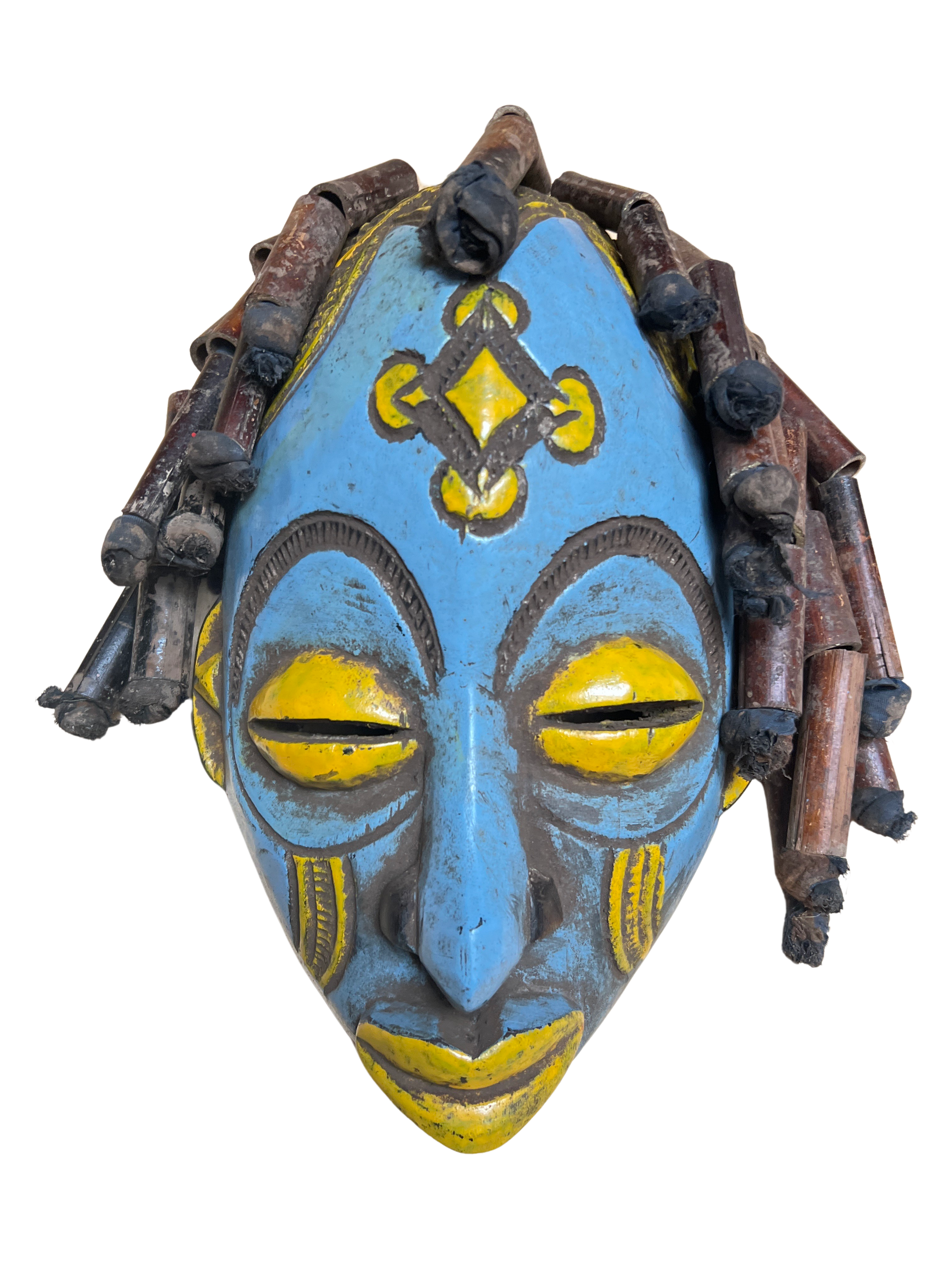 Chokwe Tribe Painted Mask - Chokwe