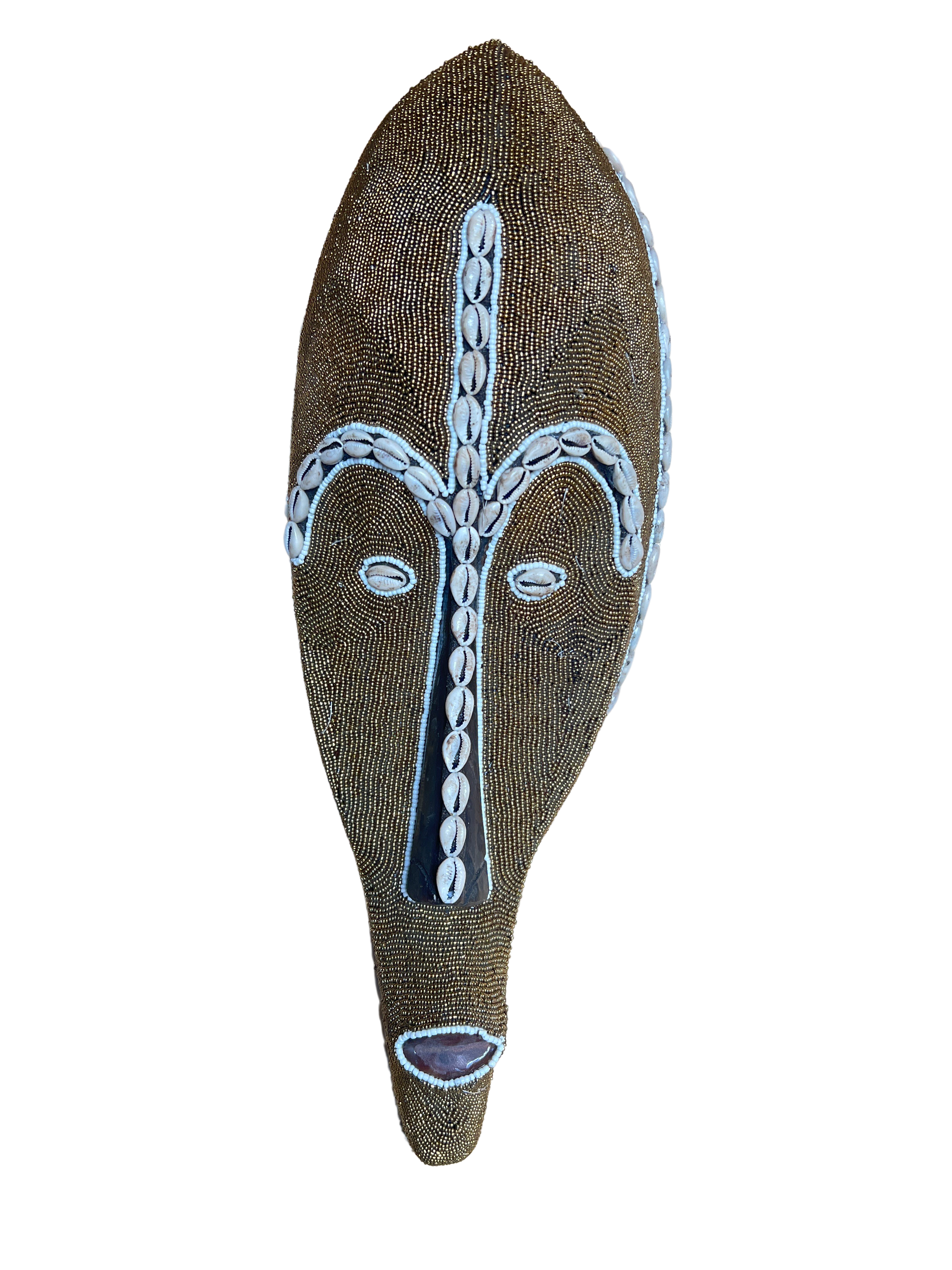 Fang Tribe Beaded Mask
