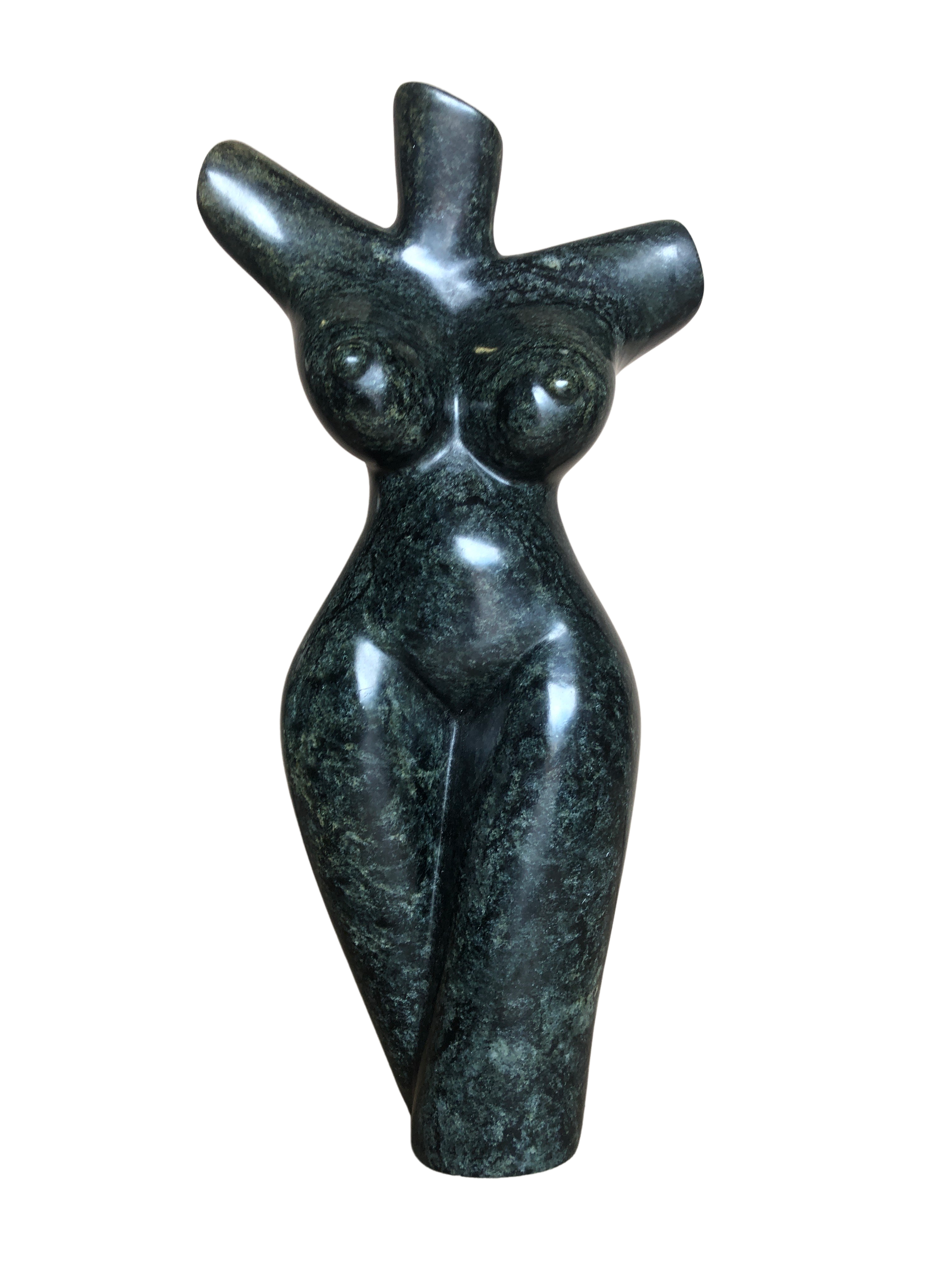 Shona Tribe Soap Stone Female Torso - Sculpture & Statuary