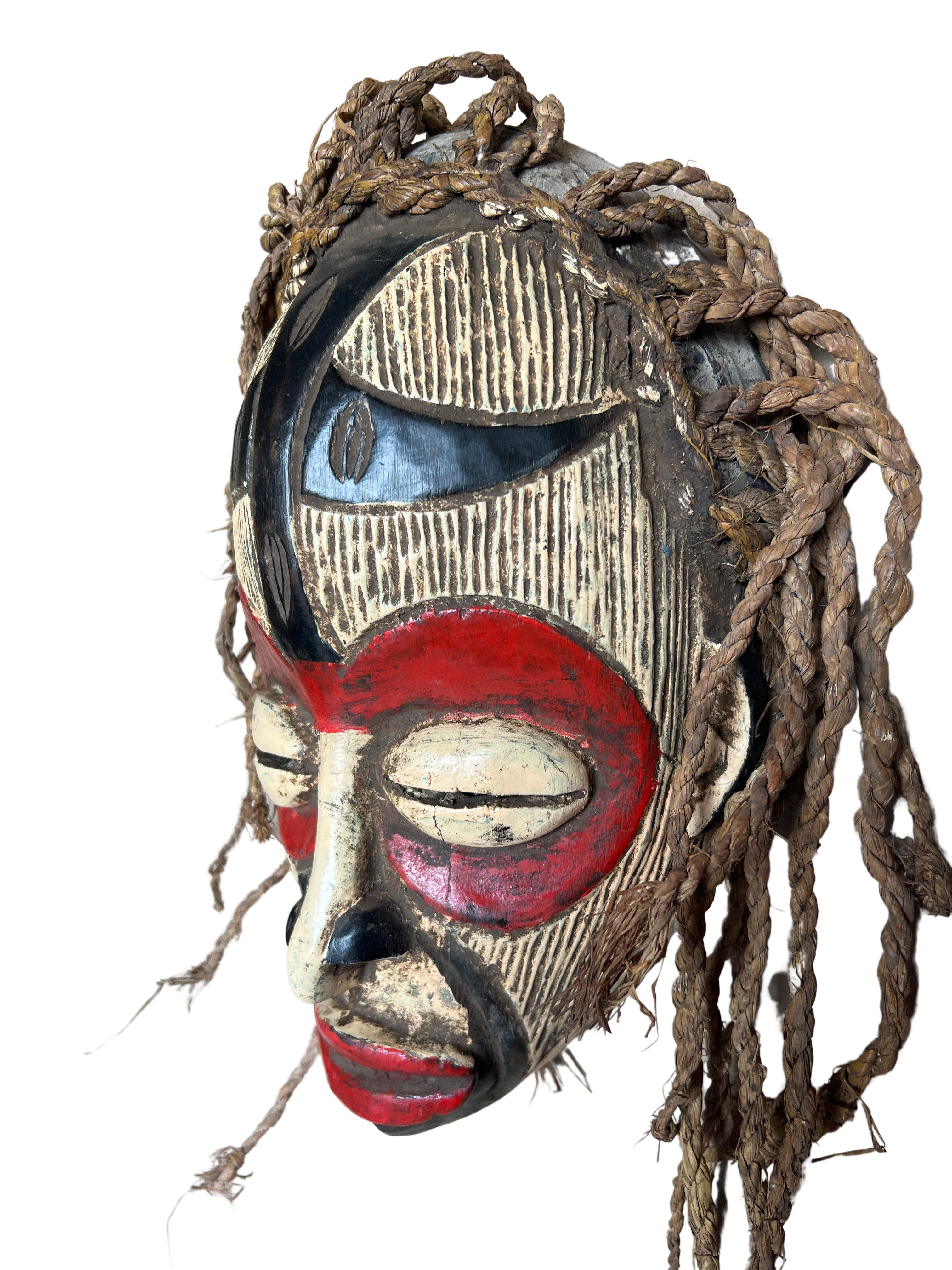 Chokwe Tribe Painted Mask - Chokwe