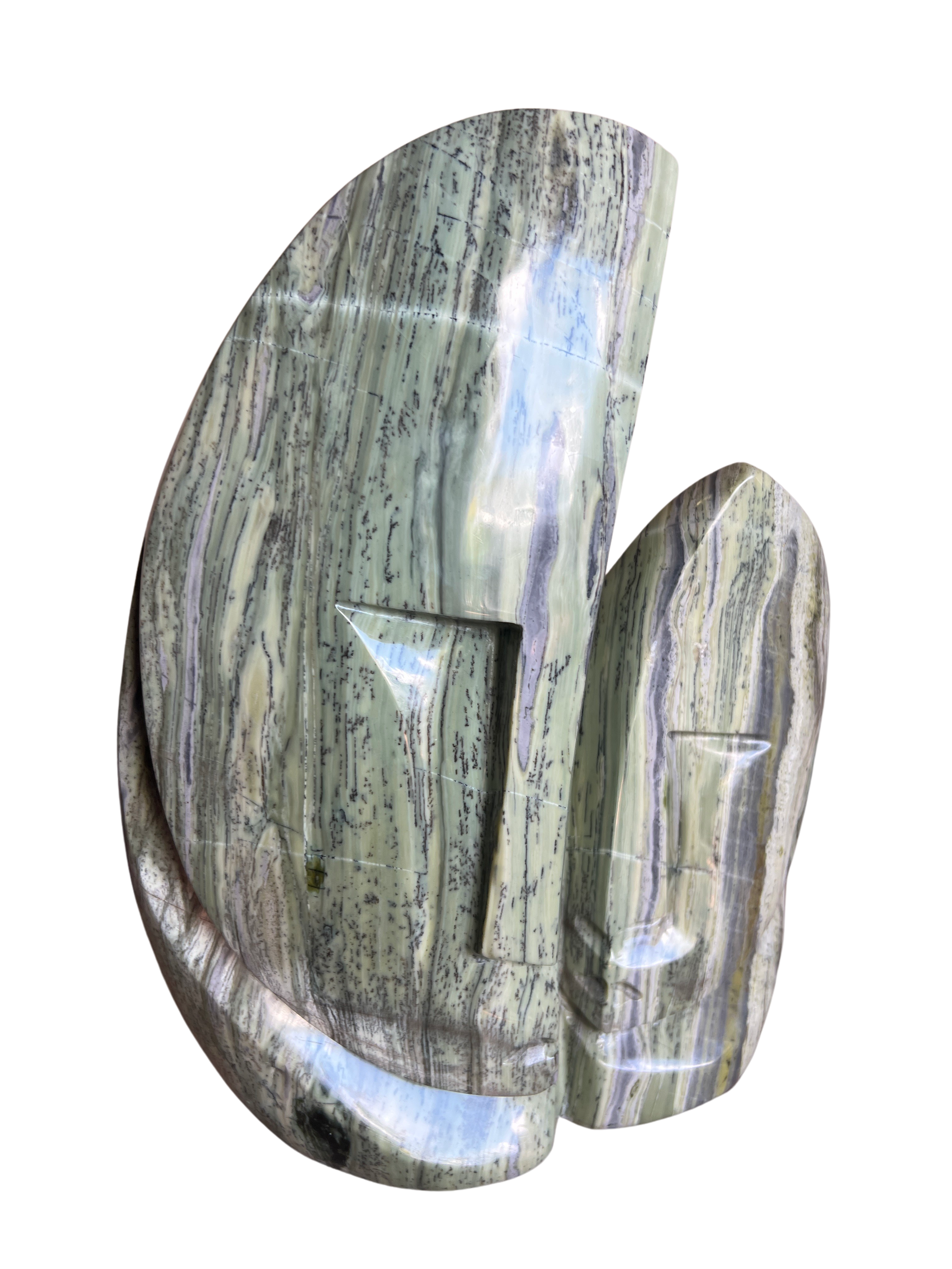 Shona Tribe Butter Jade Mother and Child - Shona