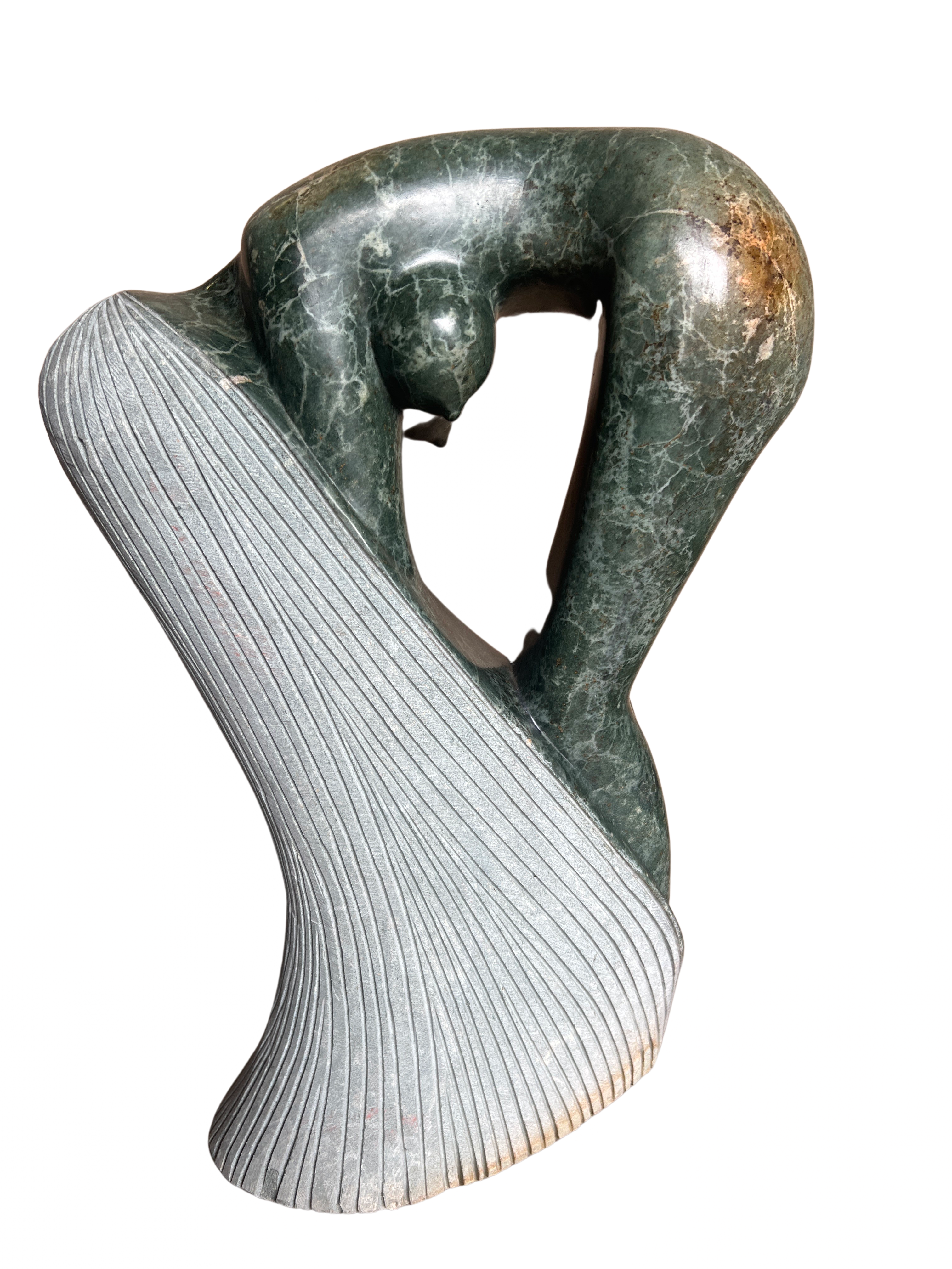 Shona Tribe Opal Stone Bathing Lady