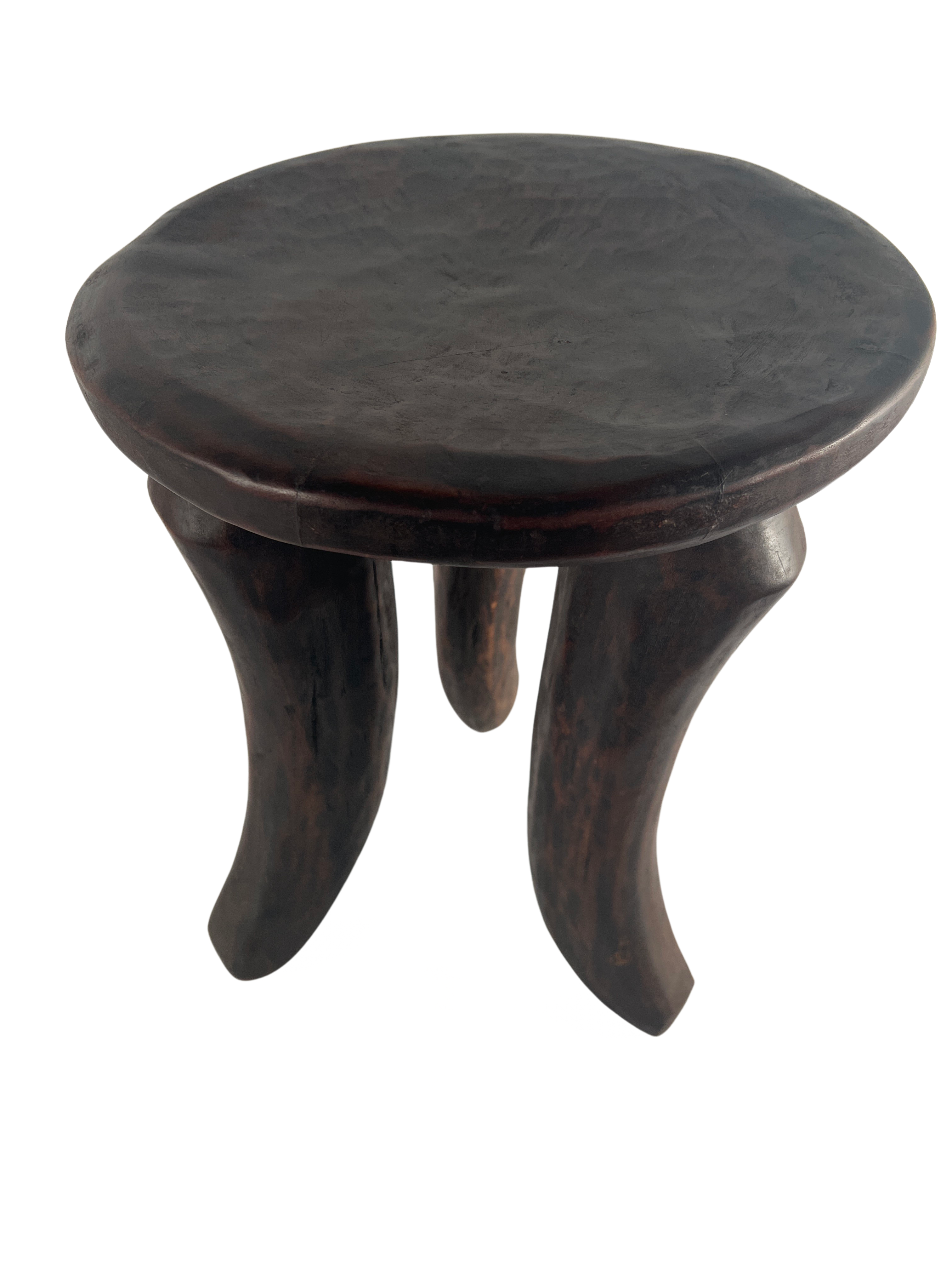 Bamileke Tribe Three Legged Wooden Stool - Bamileke