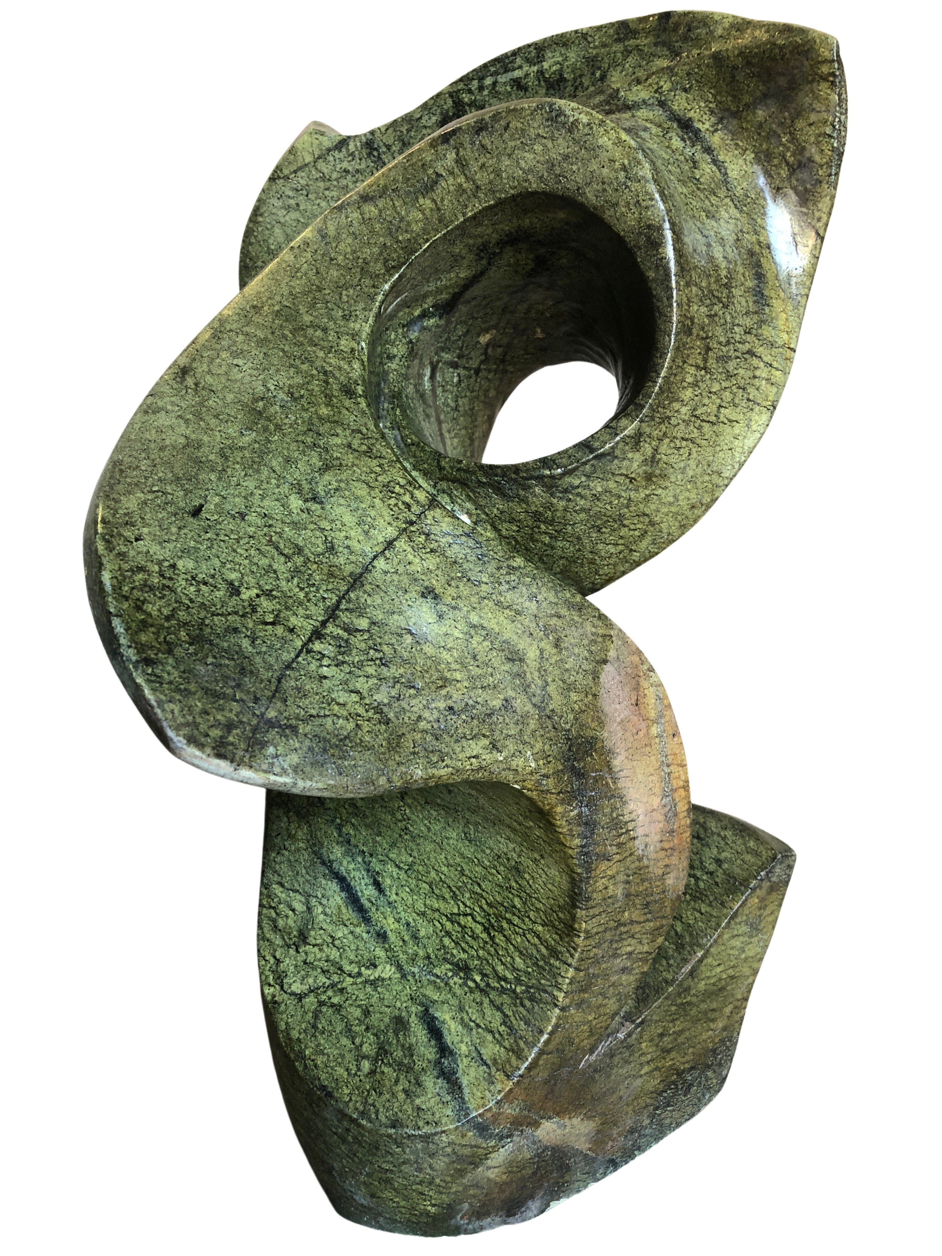 Shona Tribe Leopard Rock Flower - Sculpture & Statuary