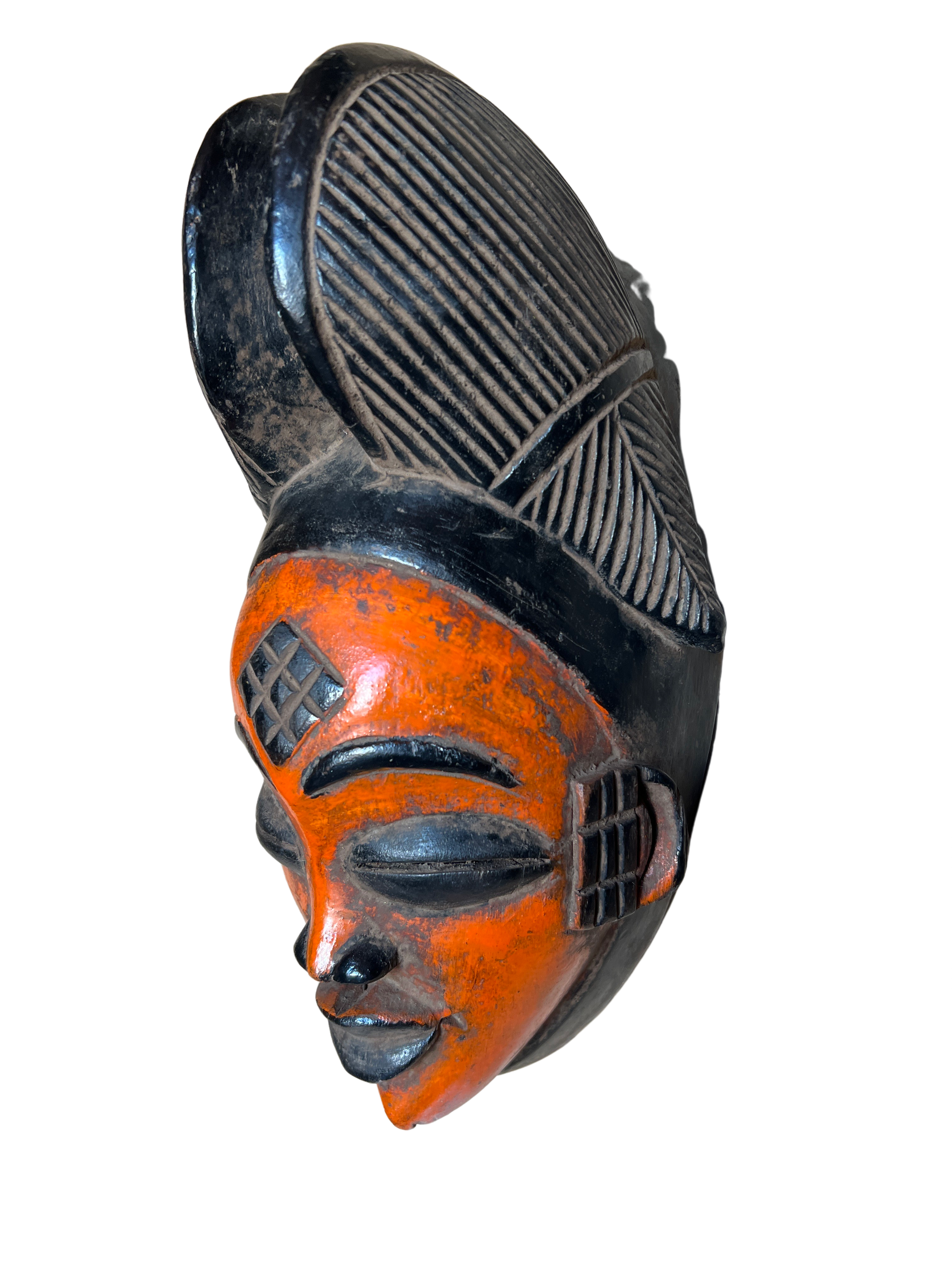 Punu Tribe Painted Mask - Punu