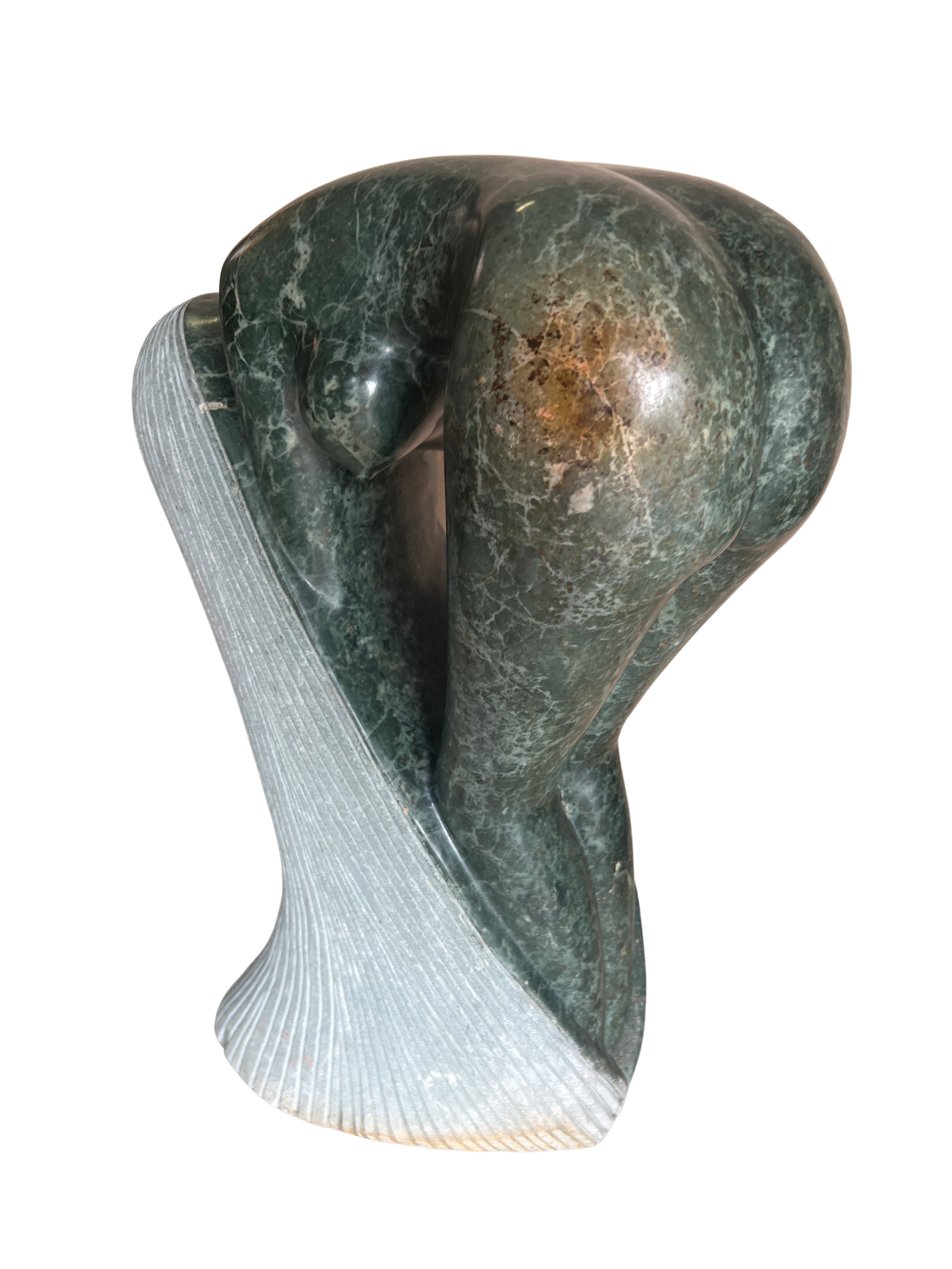 Shona Tribe Opal stone Bathing Lady - Shona