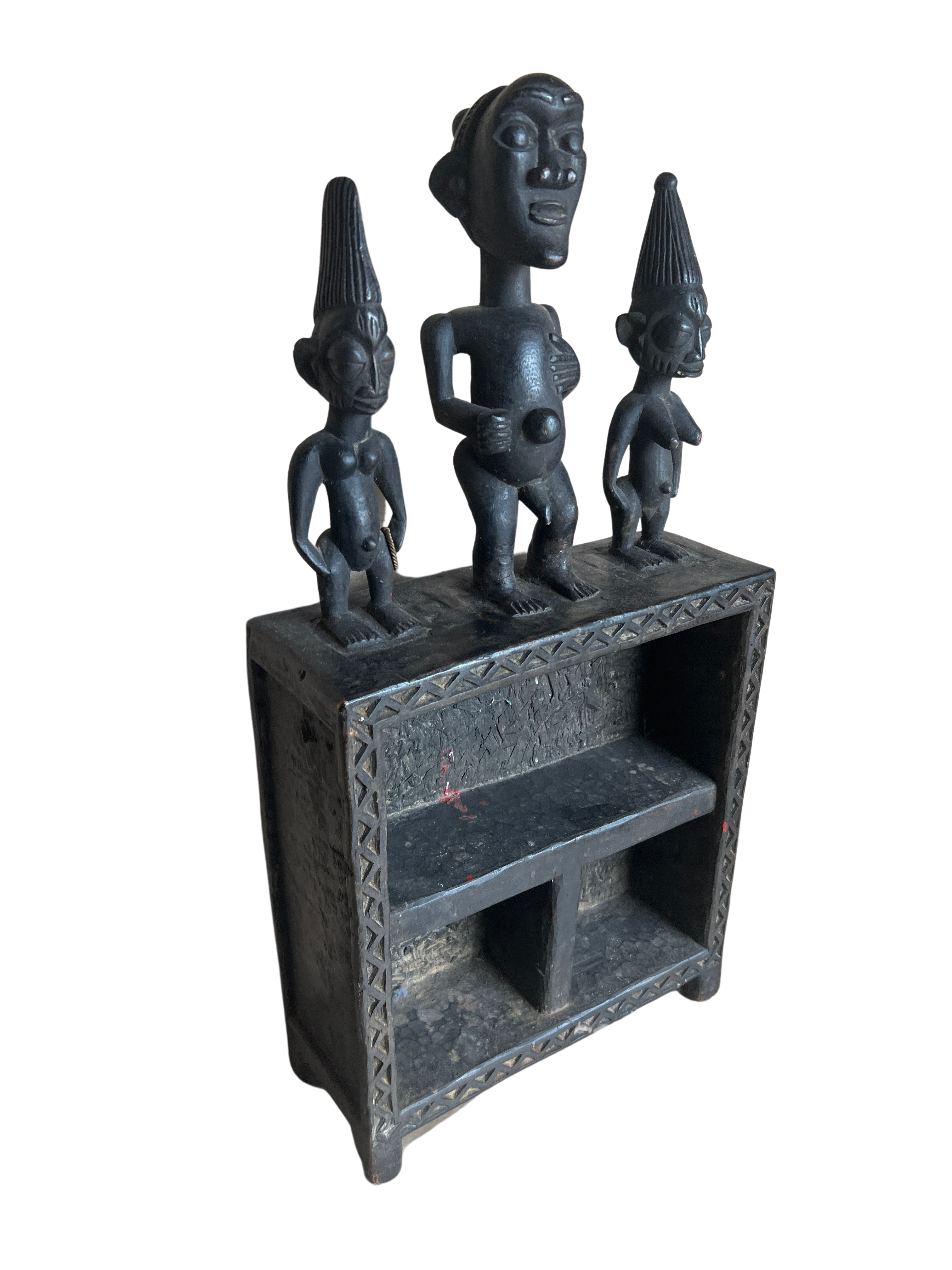 Ashanti Tribe Wooden Shelf - Ashanti