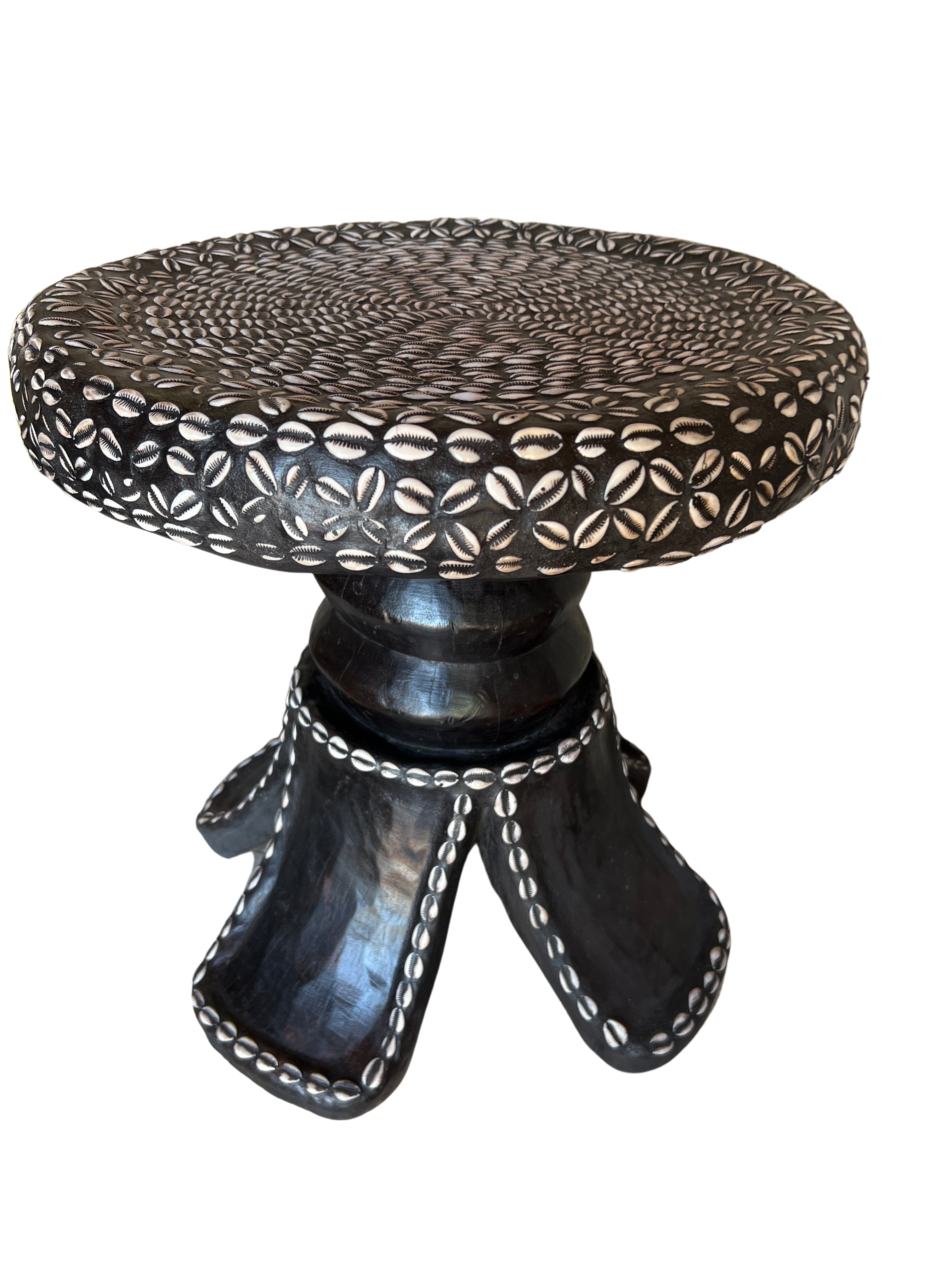 Bamileke Tribe Cowrie Table - Bamileke