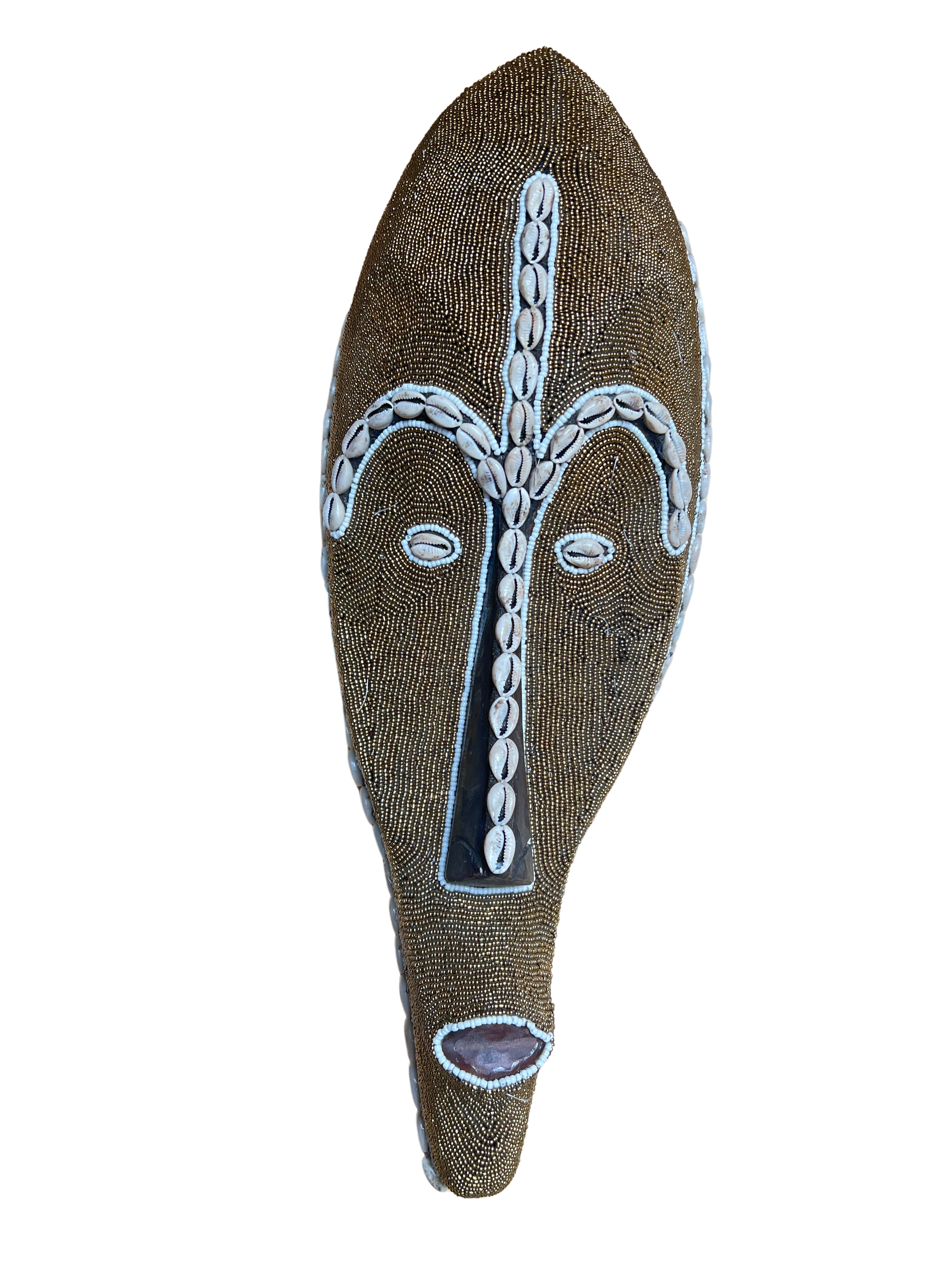 Fang Tribe Beaded Mask