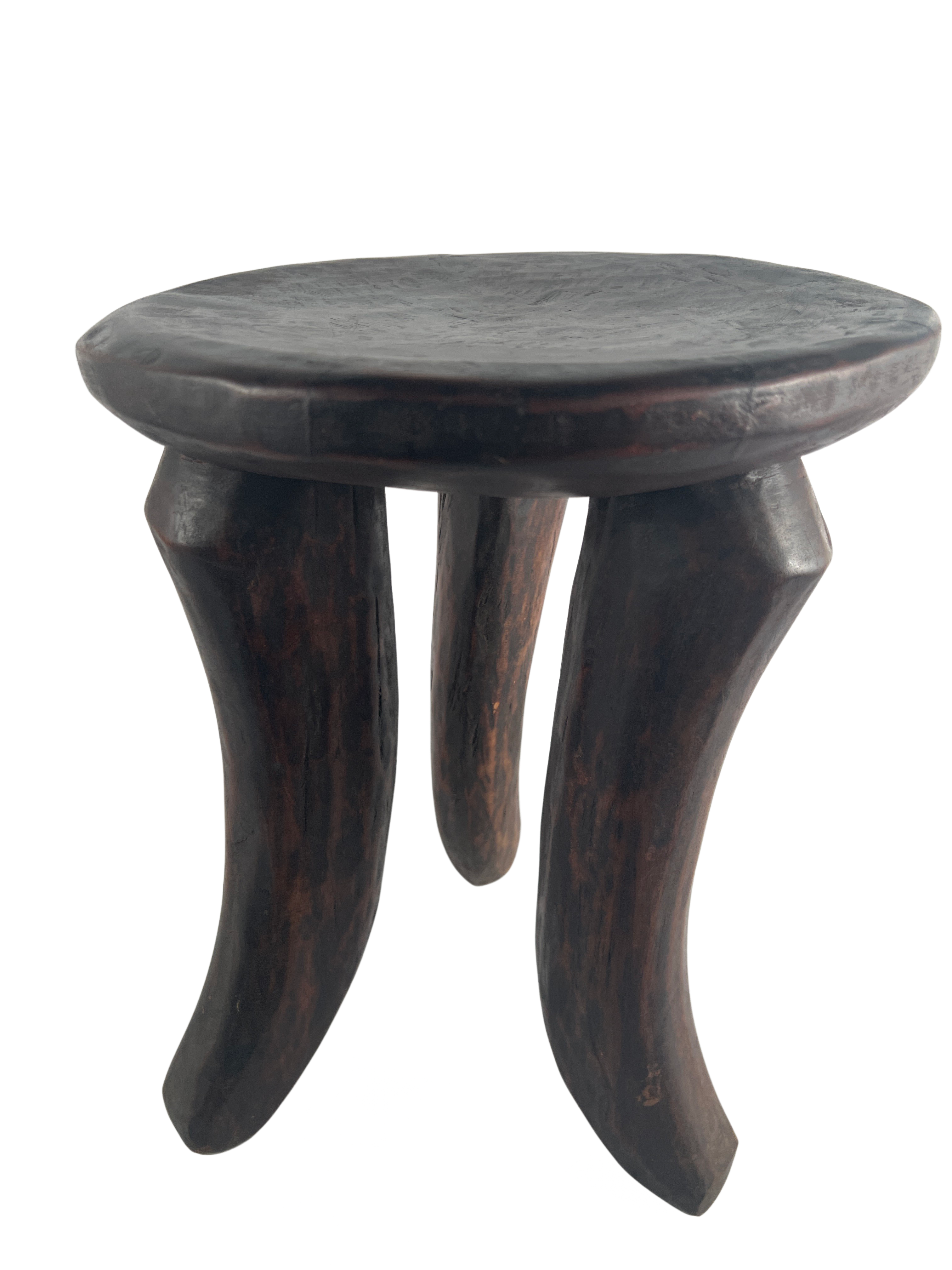 Bamileke Tribe Three Legged Wooden Stool - Bamileke