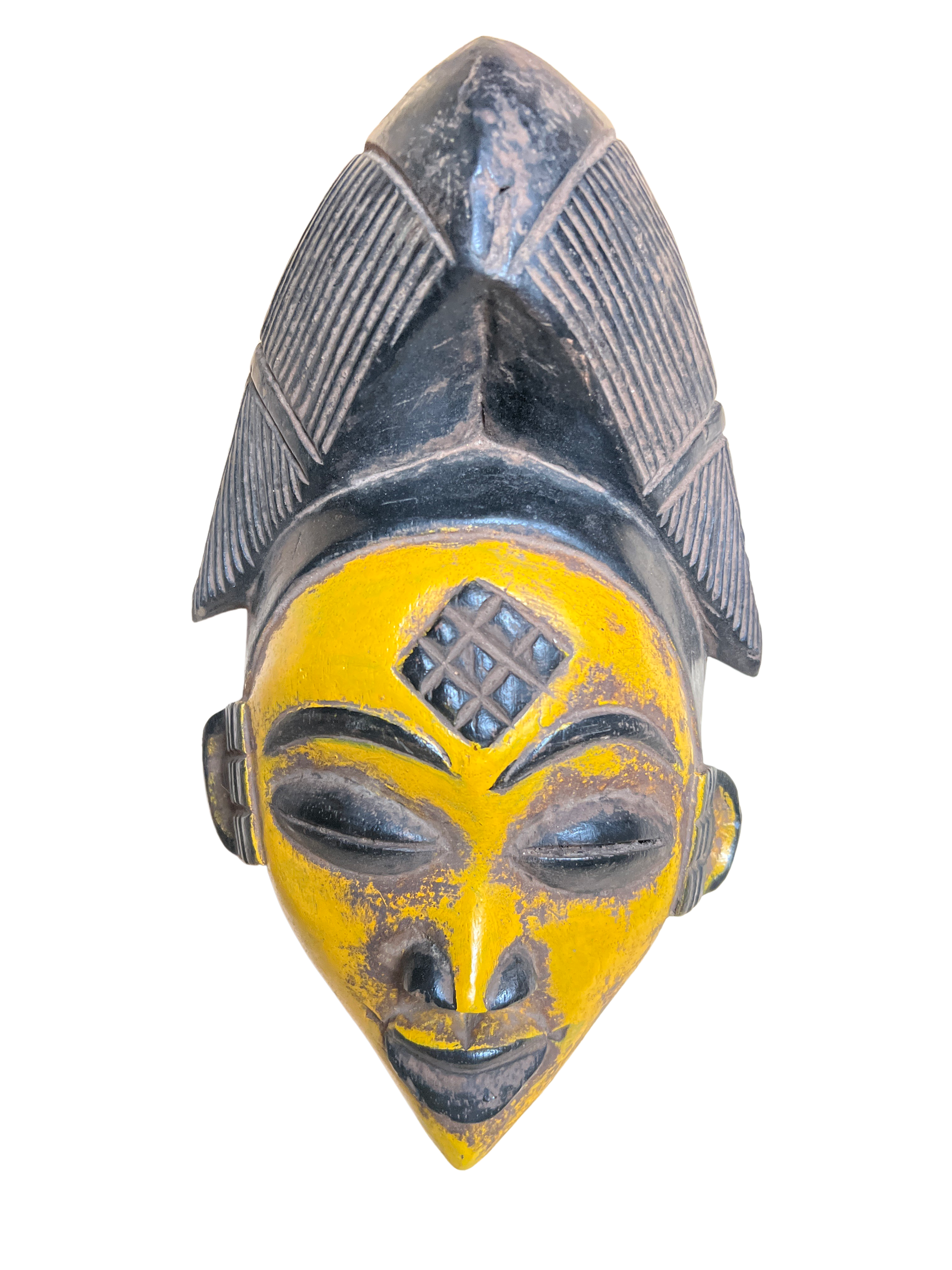 Punu Tribe Painted Mask