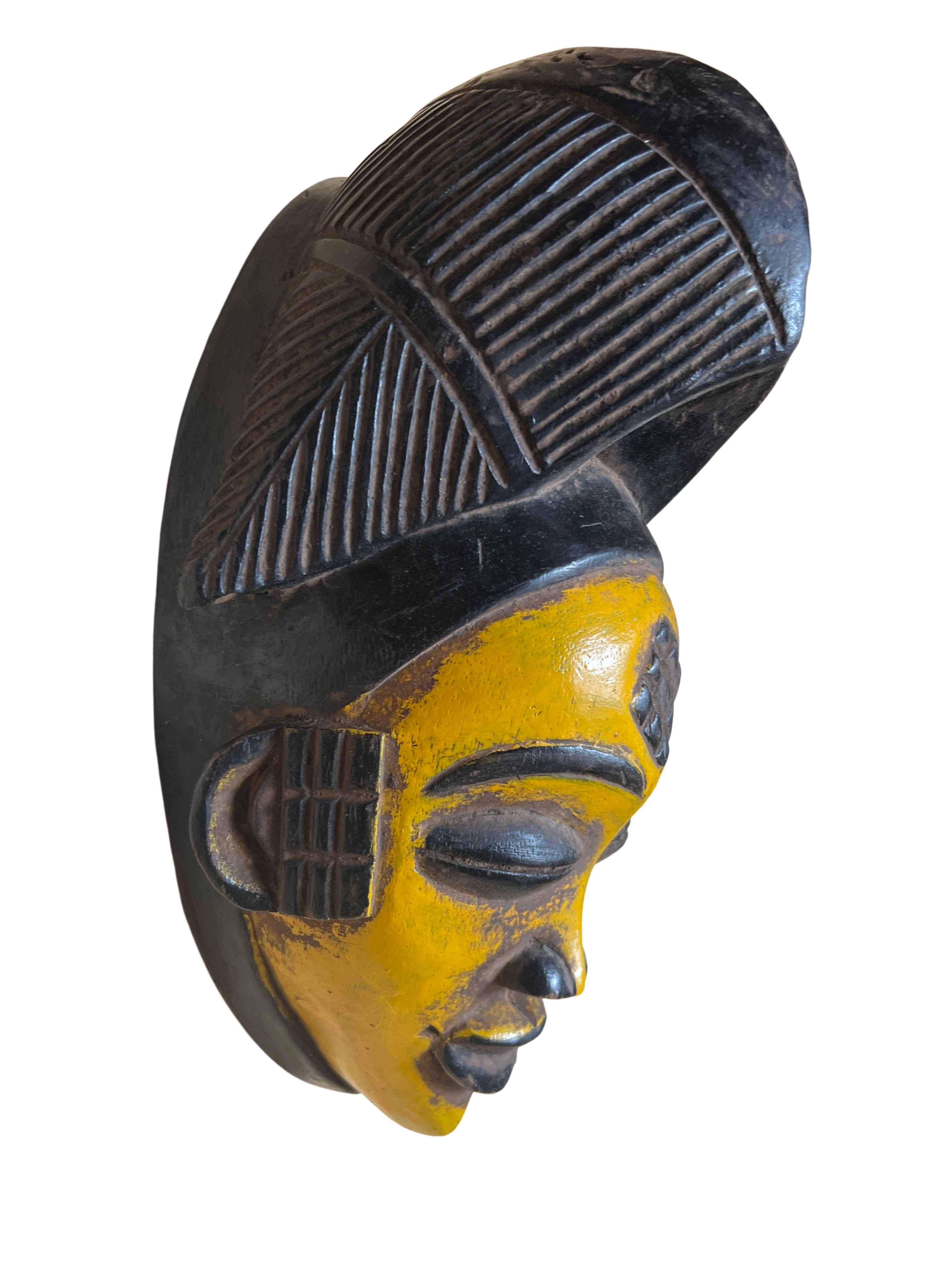 Punu Tribe Painted Mask - Punu