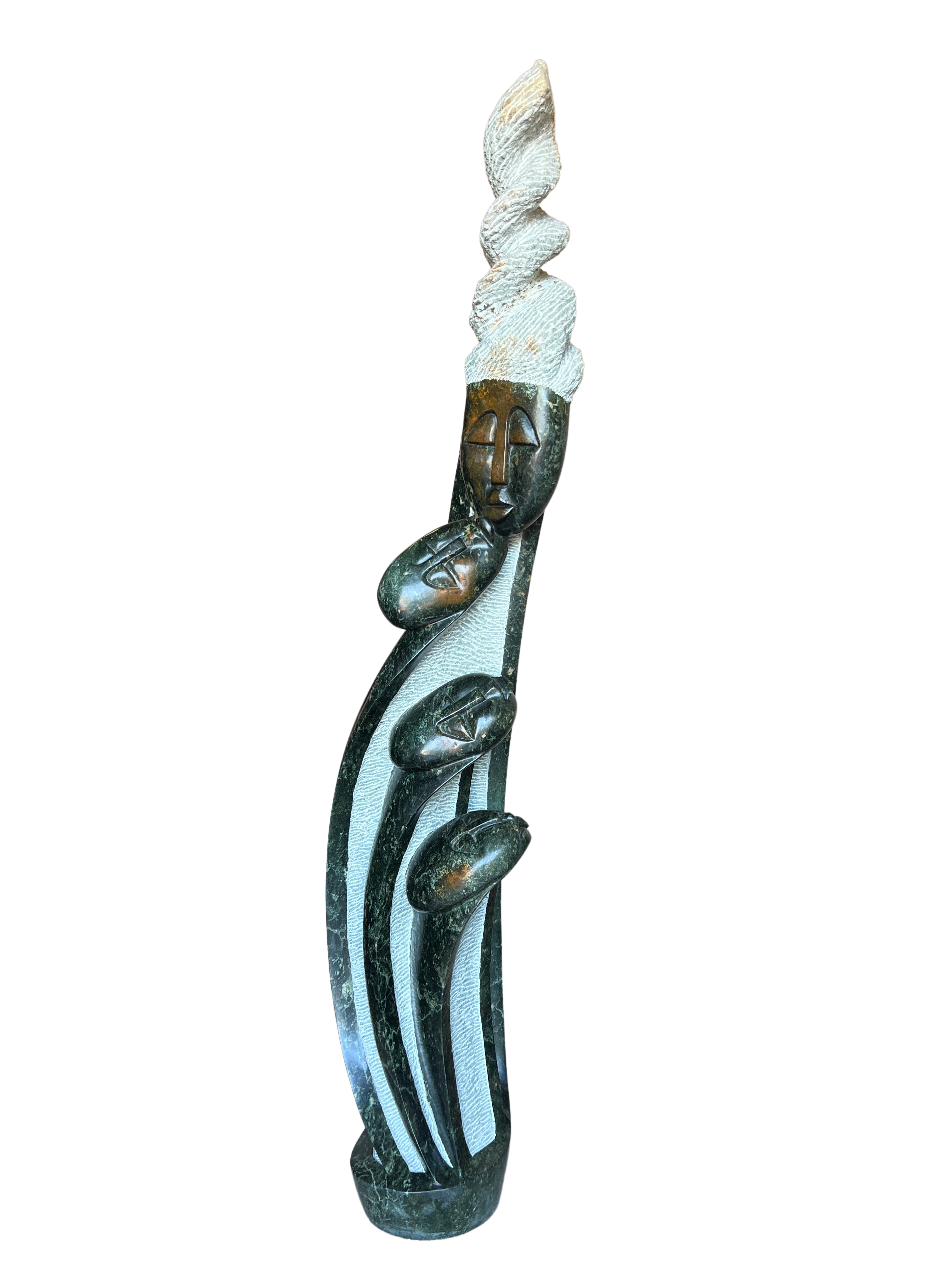 Shona Tribe Opal Stone Family of Four - Shona