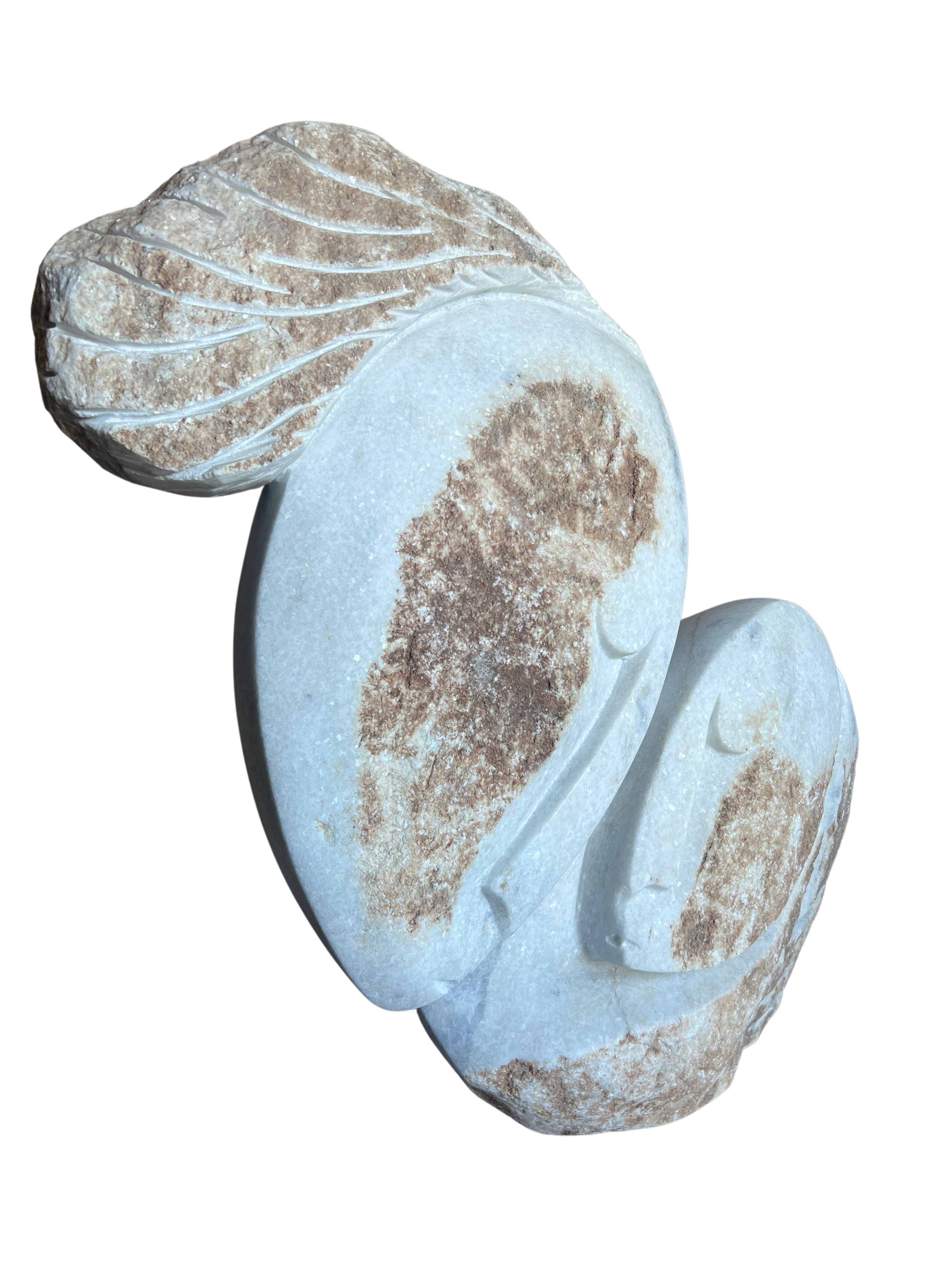 Shona Tribe Dolomite Stone Mother and Child - Shona