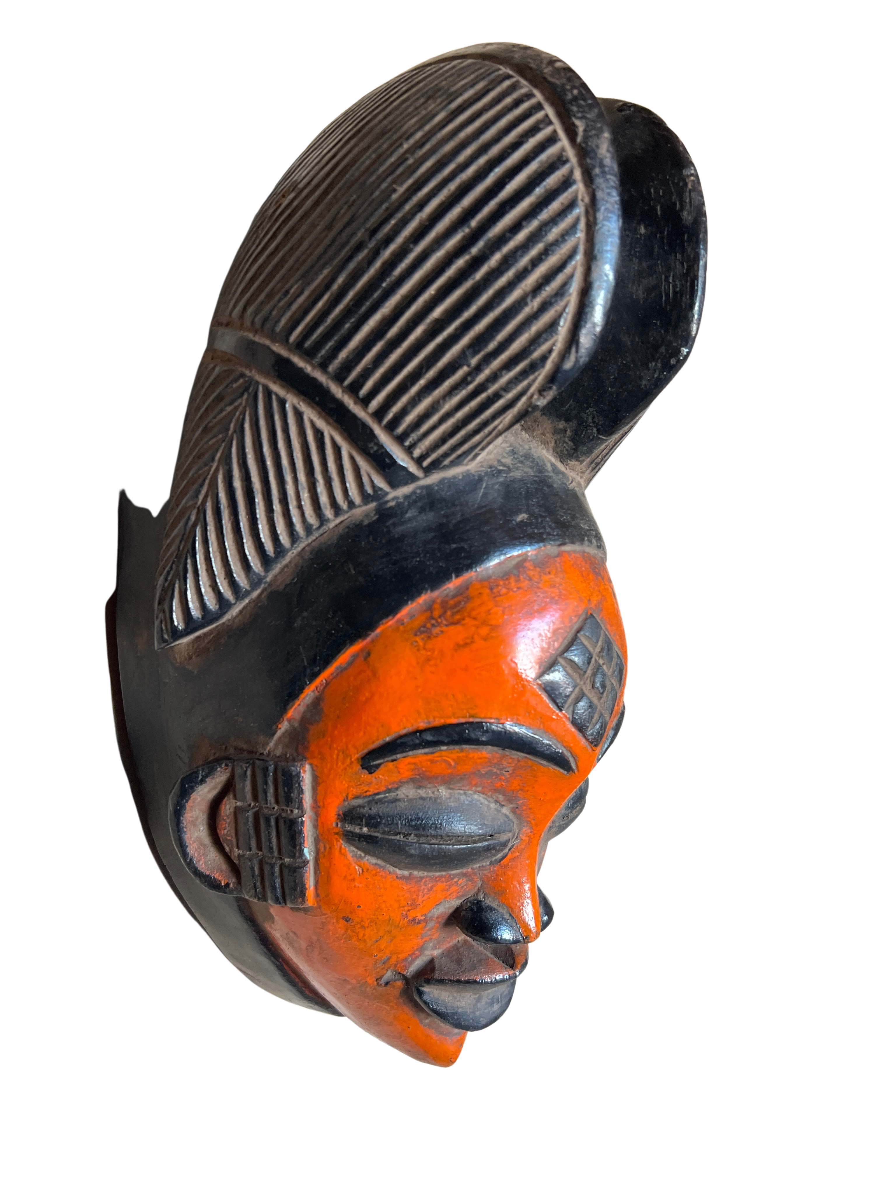 Punu Tribe Painted Mask - Punu