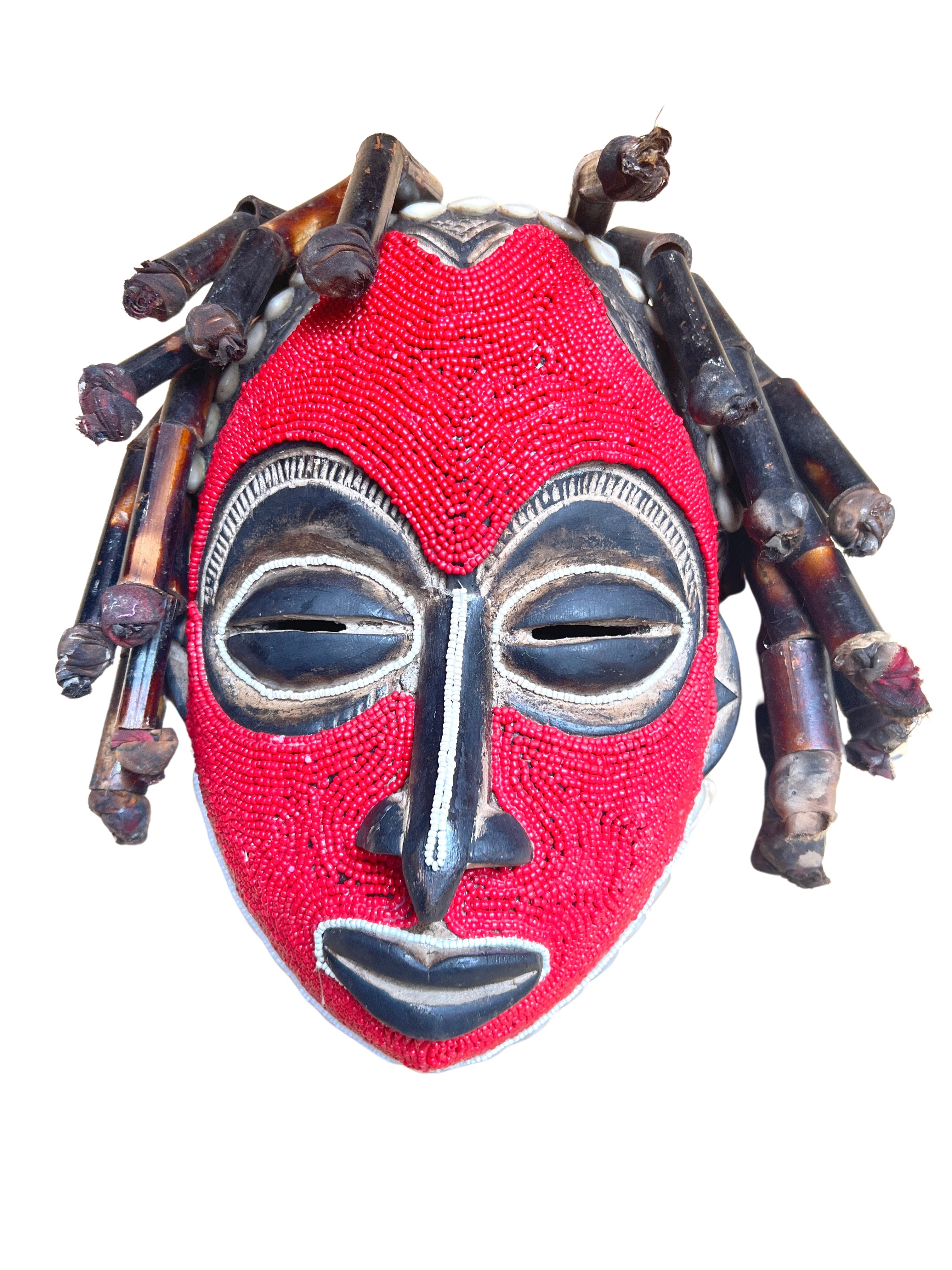 Chokwe Tribe Beaded Mask - Chokwe