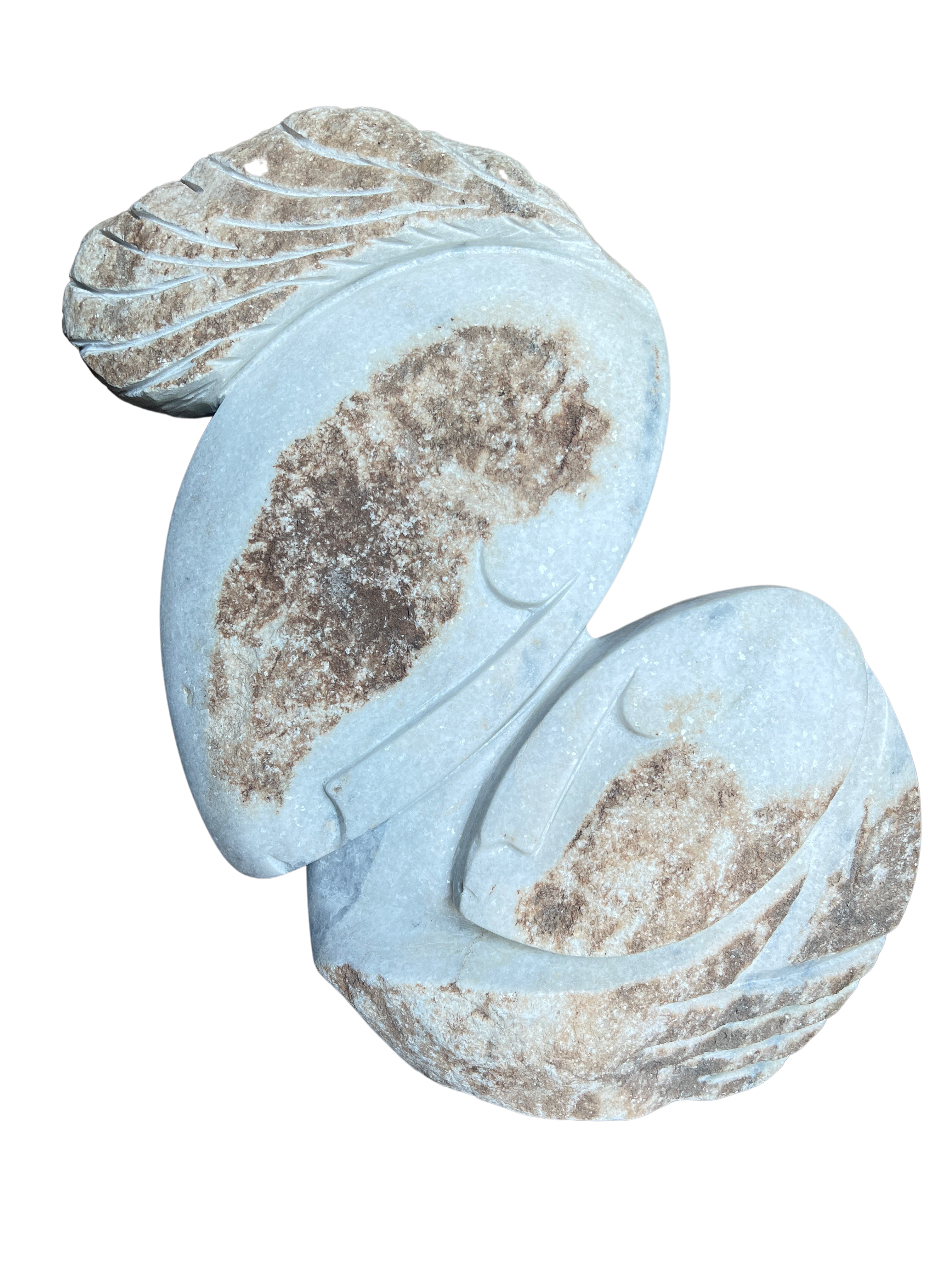 Shona Tribe Dolomite Stone Mother and Child - Shona