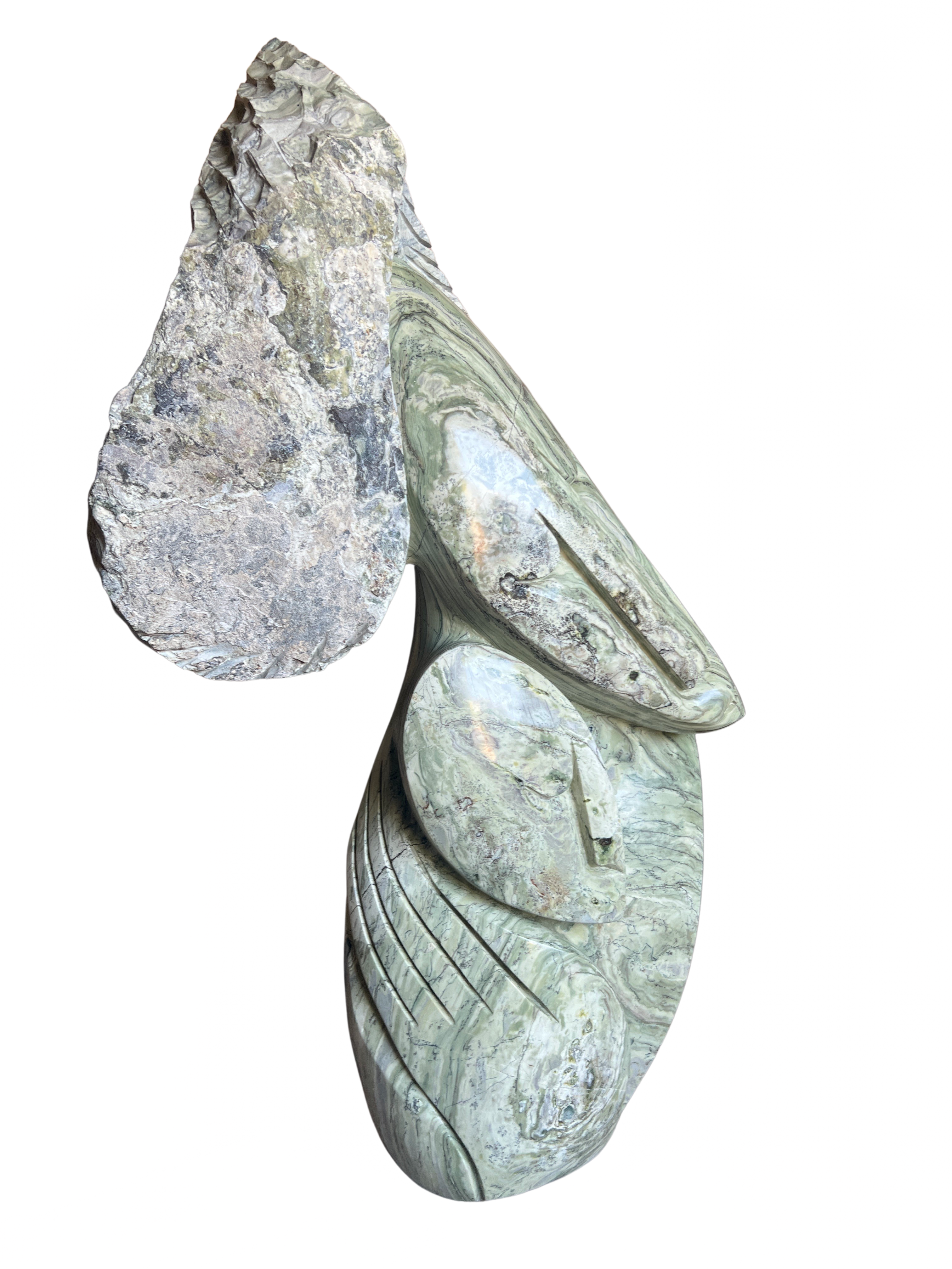 Shona Tribe Butter Jade Mother and Child