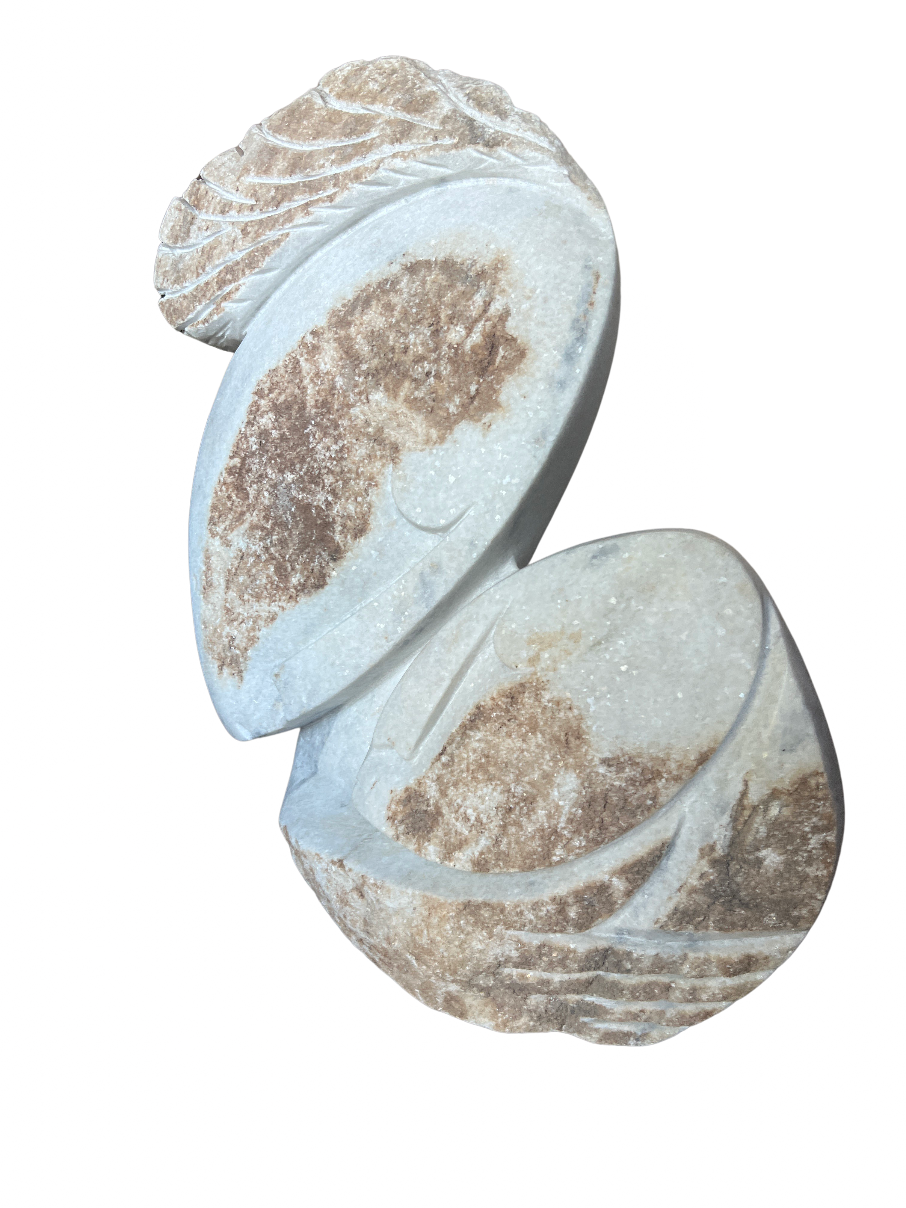 Shona Tribe Dolomite Stone Mother and Child - Shona