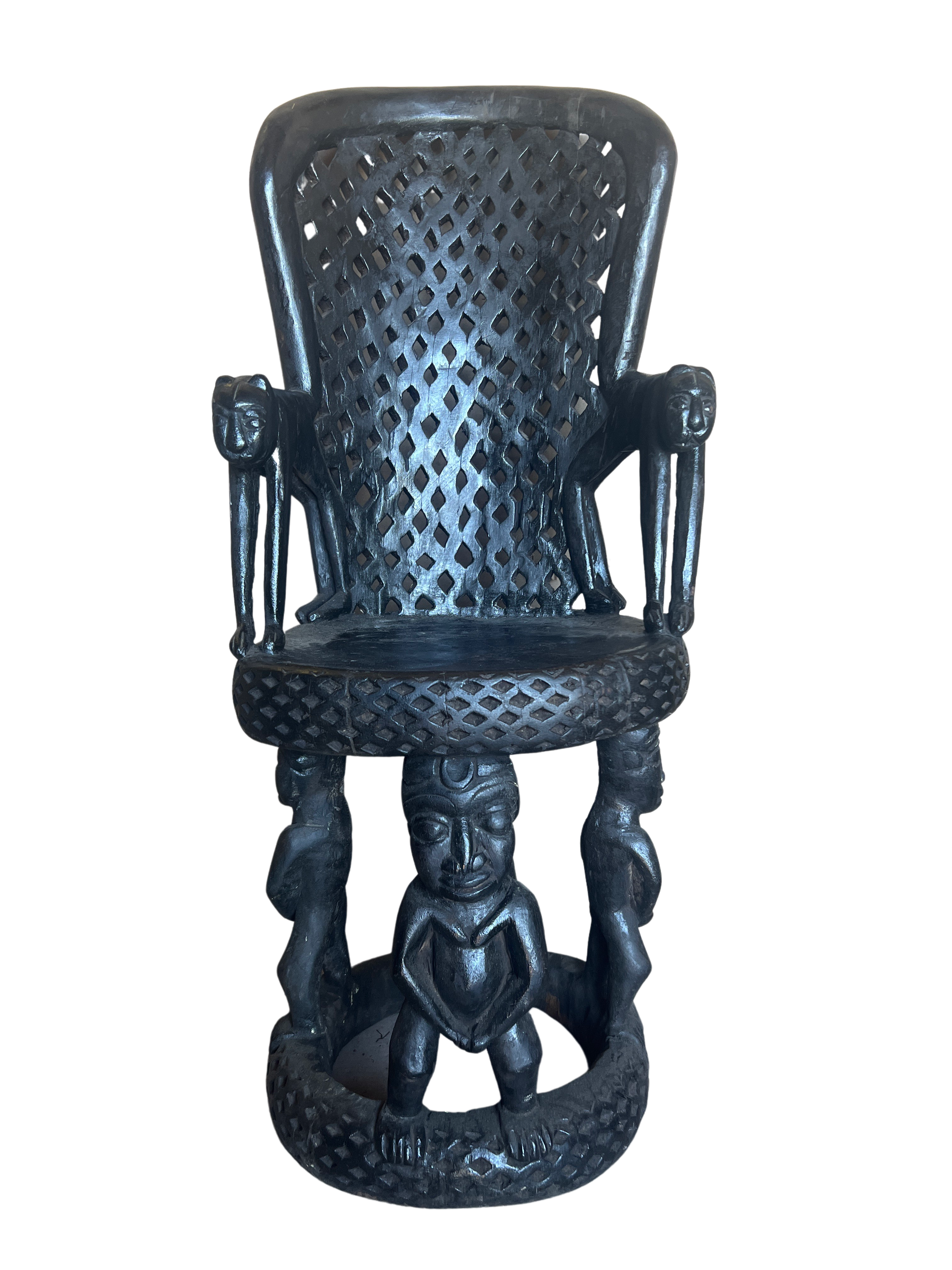 Bamileke Tribe Wooden Chair - Bamileke